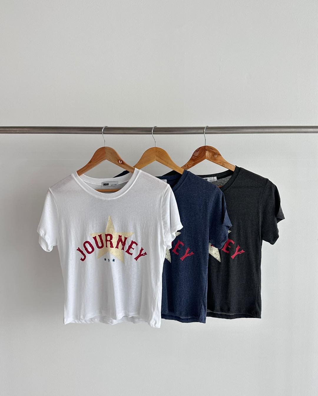 星星印花短裝tee