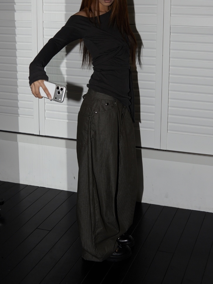 Mega Wide Stripe Pants