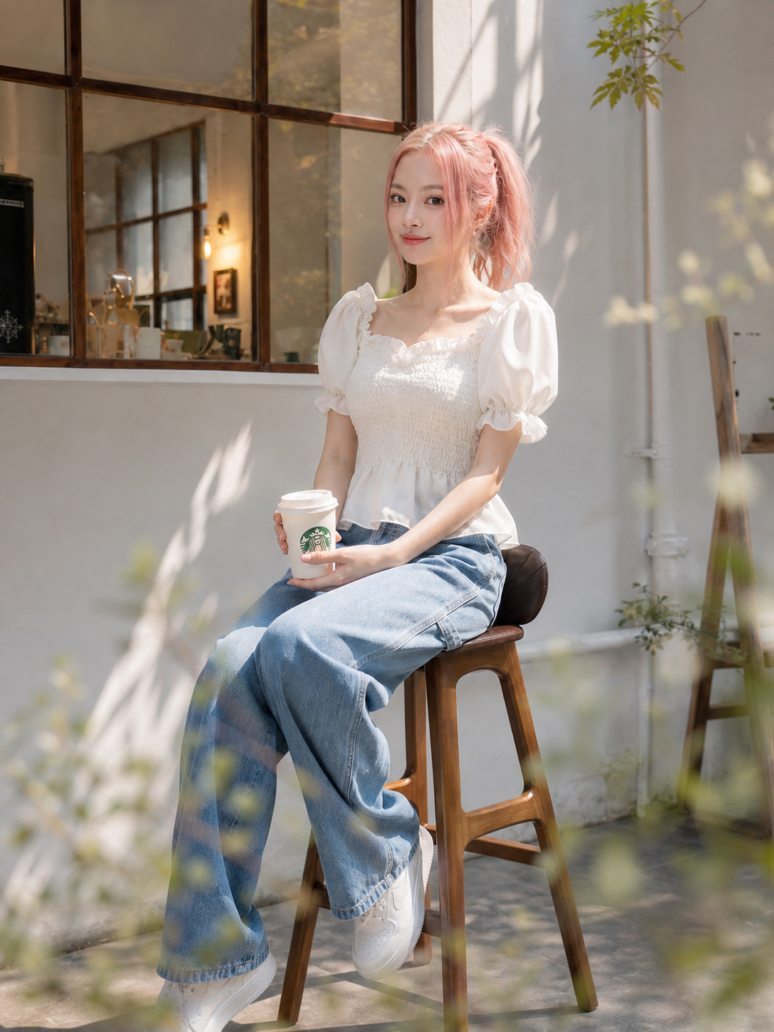 【APV Girliness Line】甜美日常法式優雅方領抓皺上衣 