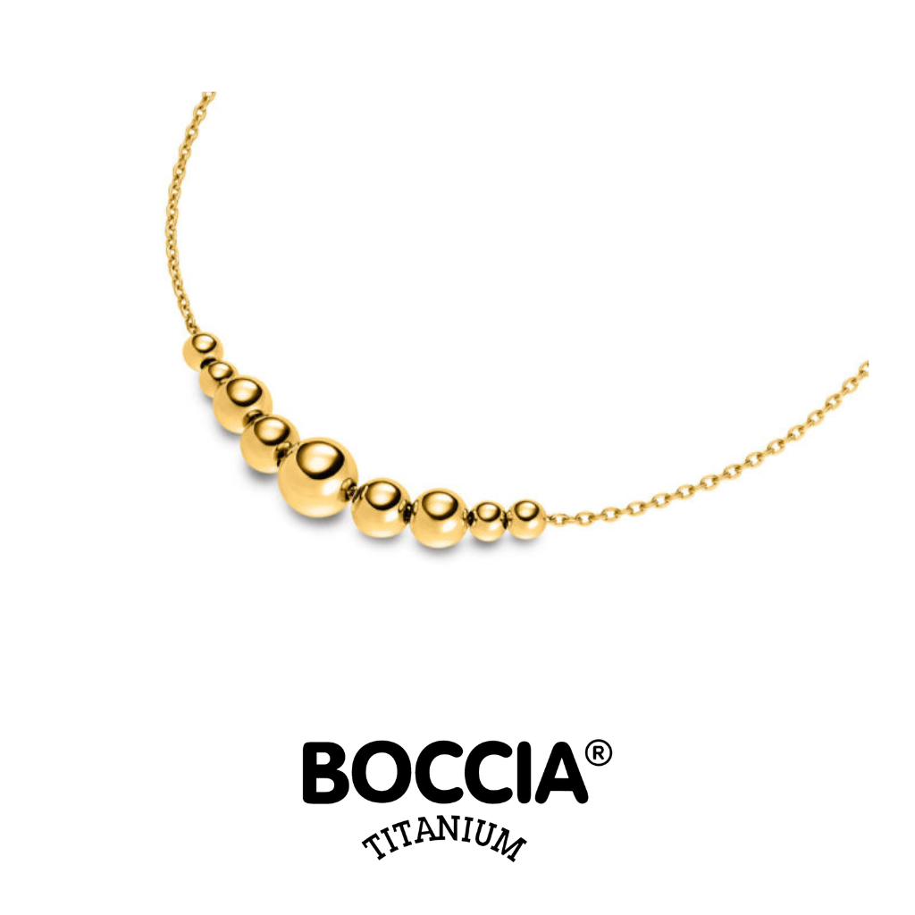 Boccia Titanium 08100-02 鈦金屬 / 鍍金項鍊 