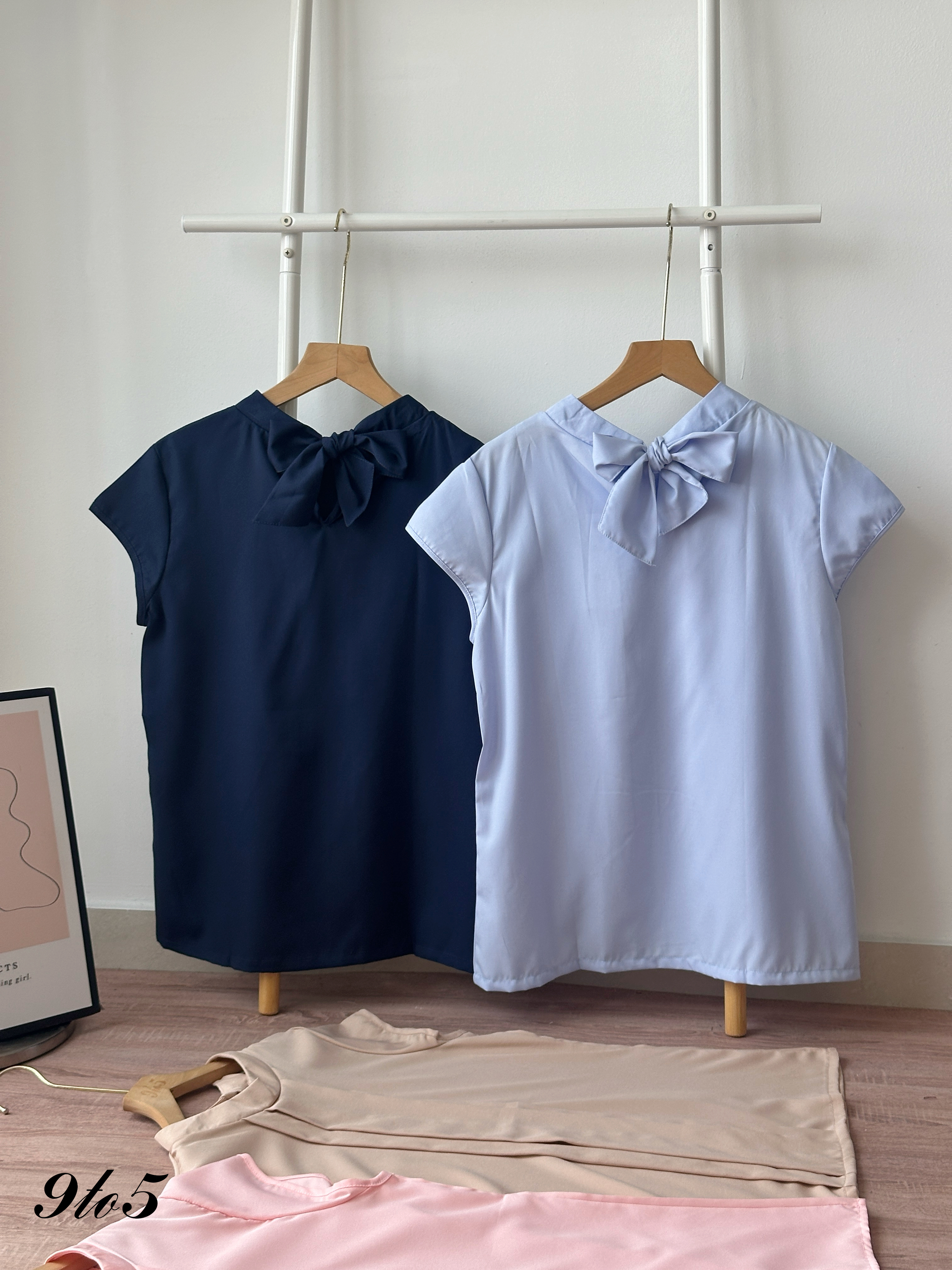 T4430 Mock Neck Cape Sleeve Shirt - 4 Colors 