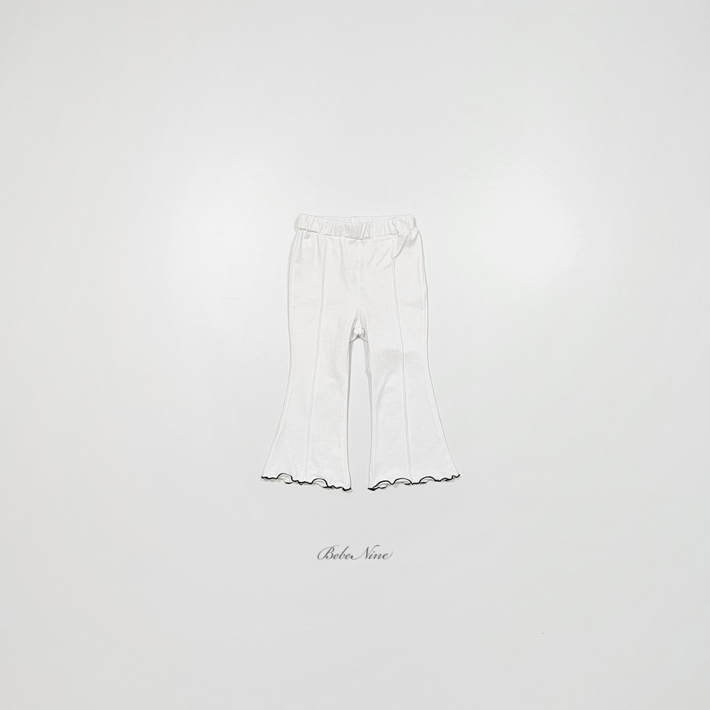 ☀️預訂 韓國直送☀️🇰🇷Bebenine兩色花邊喇叭褲