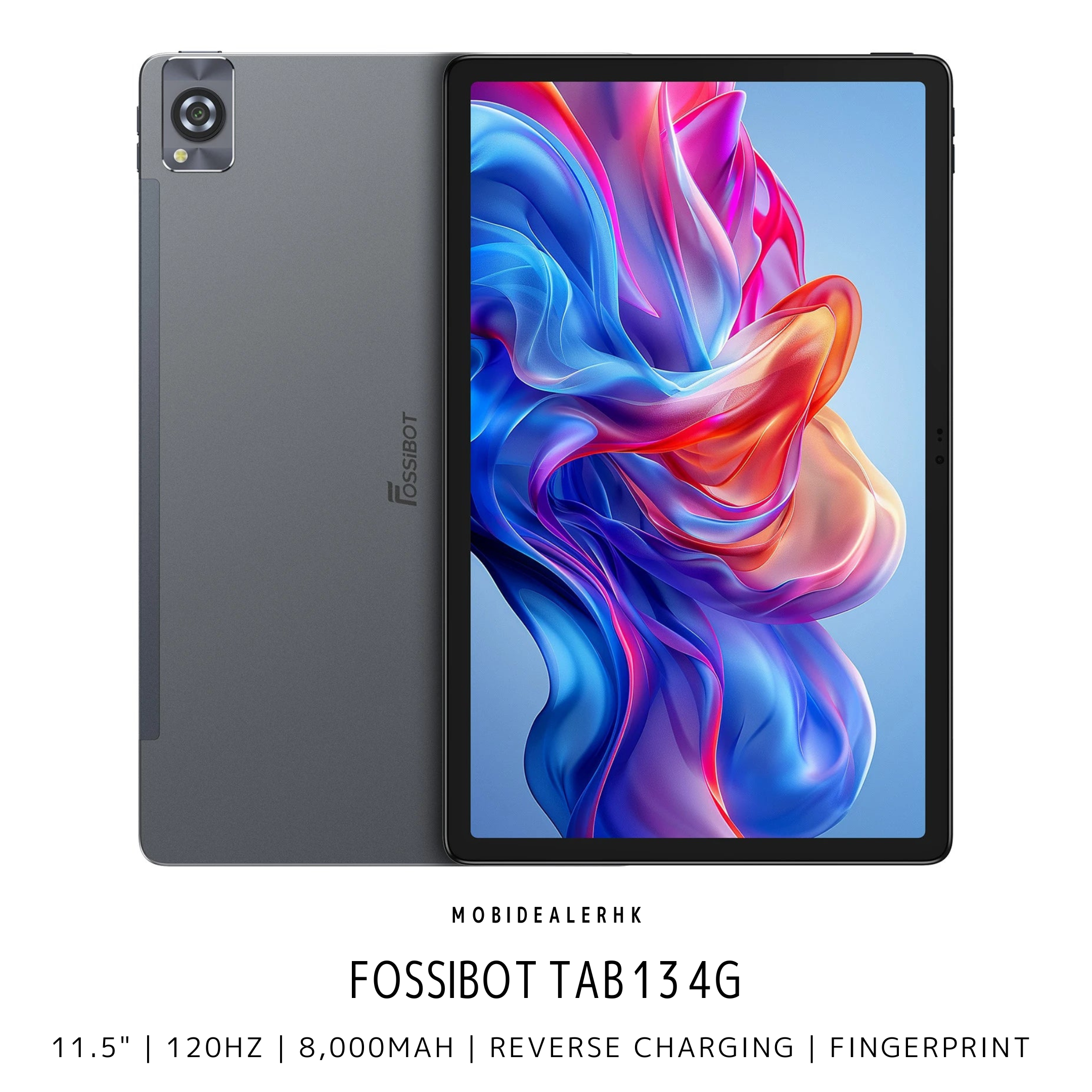 Fossibot Tab 13 | 4G | 平板電腦 | 11.5" | 120Hz | 8,000mAh | Fingerprint