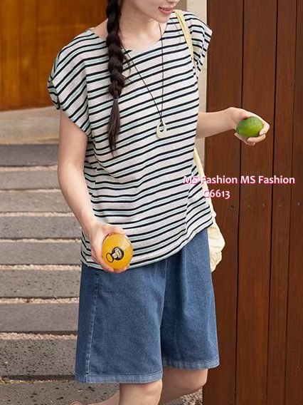 G6613 靚色橫間top