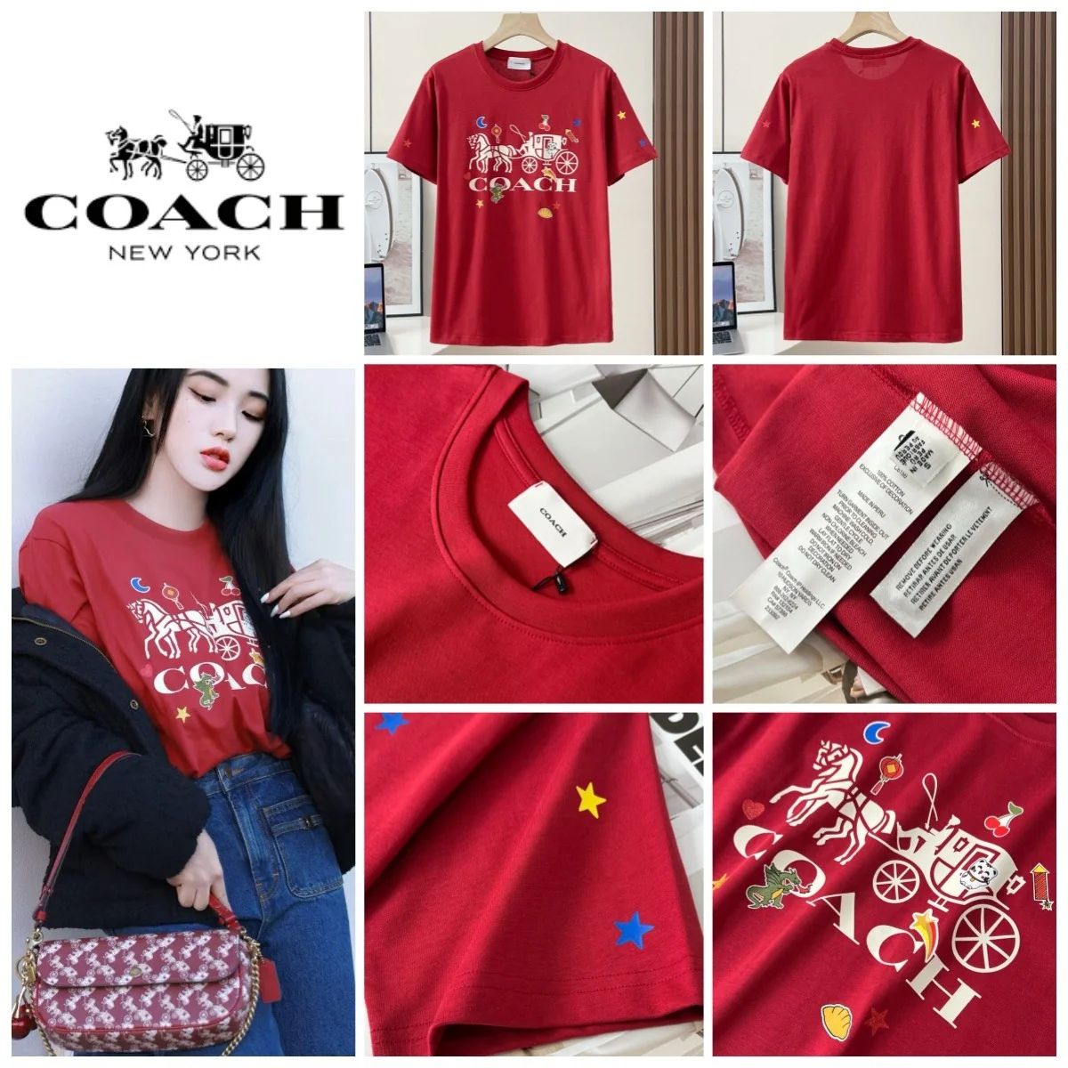 【預訂】COACH 馬車圖案短袖Tee