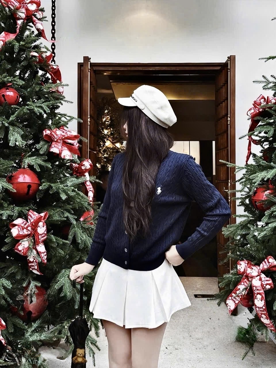 复古麻花針織開襟衫