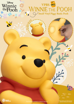 野獸國VPBS-001 小熊維尼系列 小型搪膠儲金公仔小熊維尼款