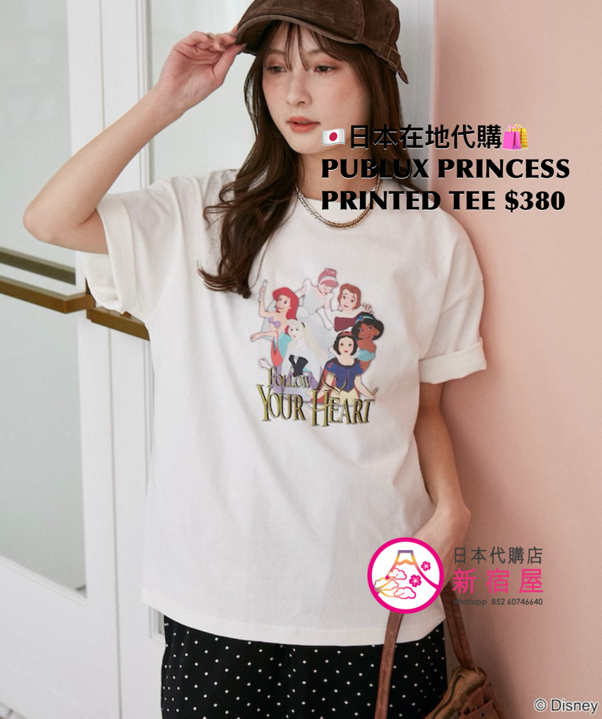 PUBLUX 限定 PRINCESS PRINTED T-SHIRT