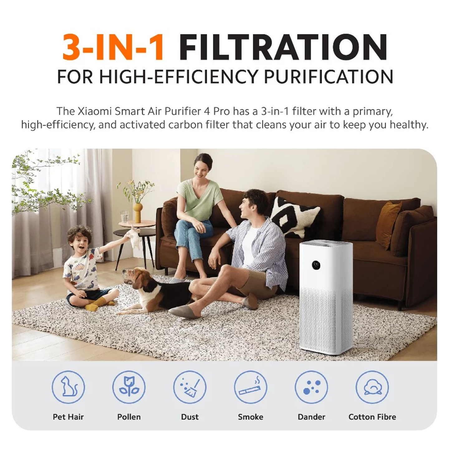 Xiaomi Smart Air Purifier 4 Pro CADR 500 (BHR5056EU)