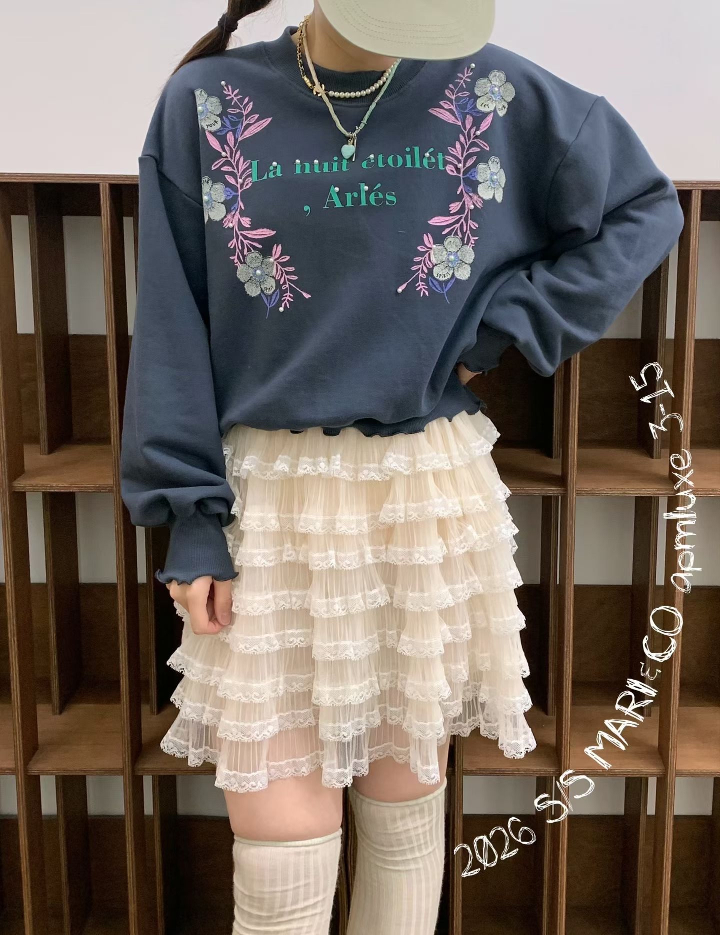 車花🌺釘珠薄衞衣