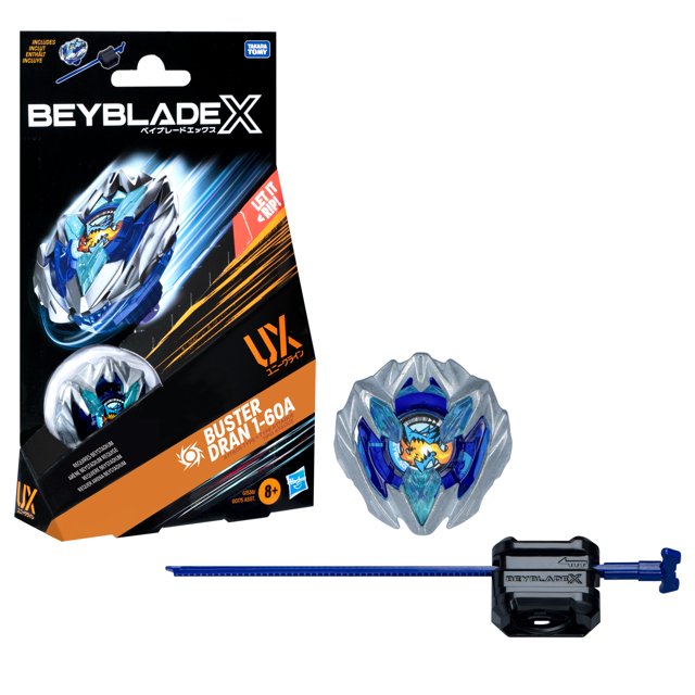 【極致一擊必殺】爆旋陀螺 X 蒼龍爆刃 Beyblade X Buster Dran 1-60A UX Starter Pack Top and Launcher- 終極極速攻擊型、專治持久系、附原廠發射器