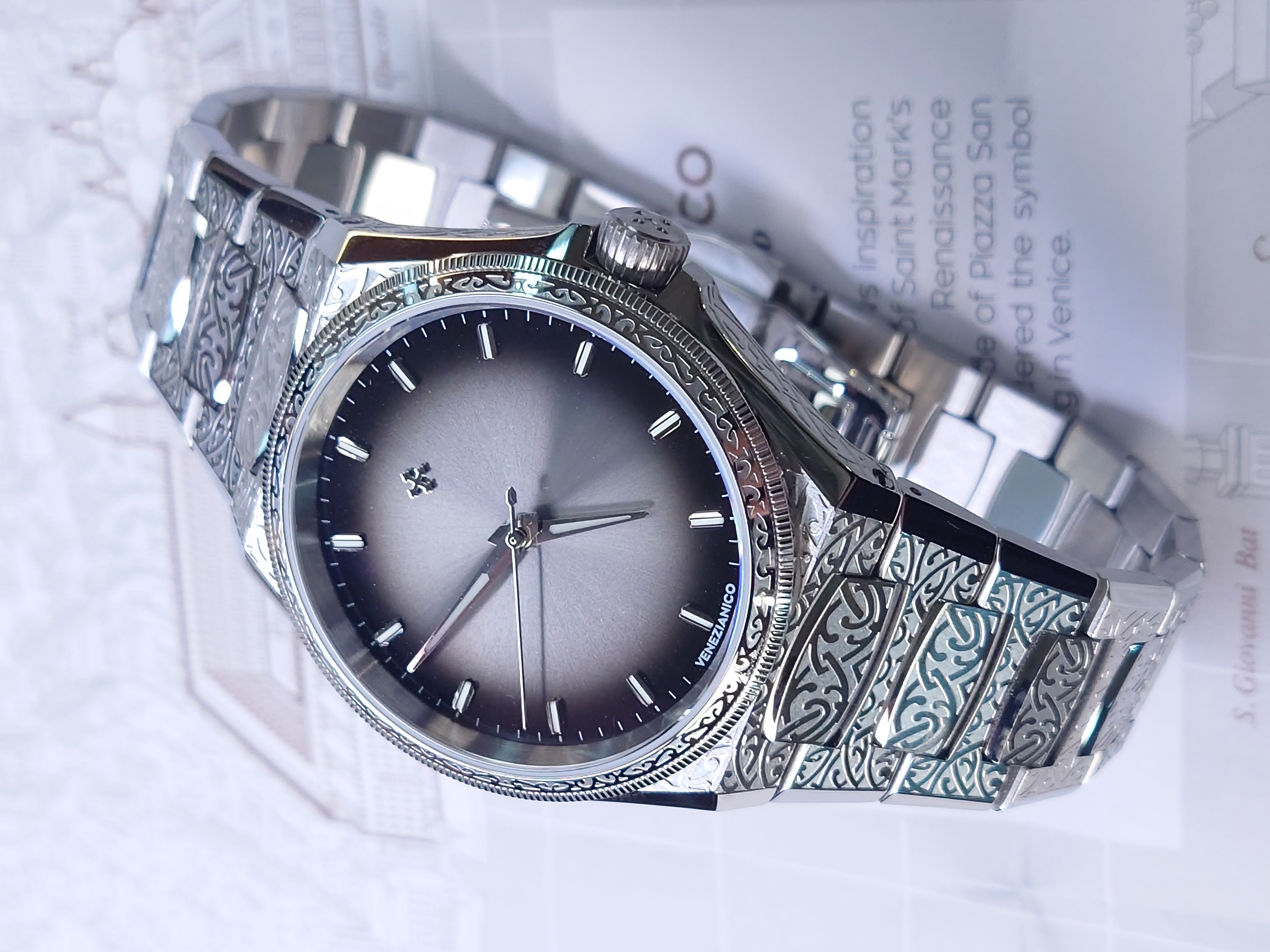 VENEZIANICO Arsenale Bizantino 雕刻藝術機械錶-6221520C