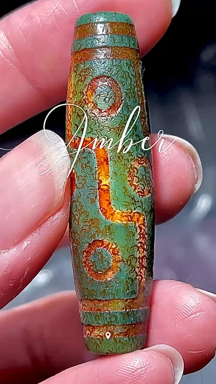 西藏青稞供九眼天珠配鎖匙扣