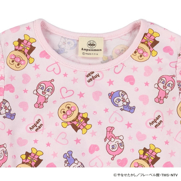 🇯🇵預訂 日本直送🇯🇵兩色麵包超人人物滿印無袖荷葉邊純棉連身裙