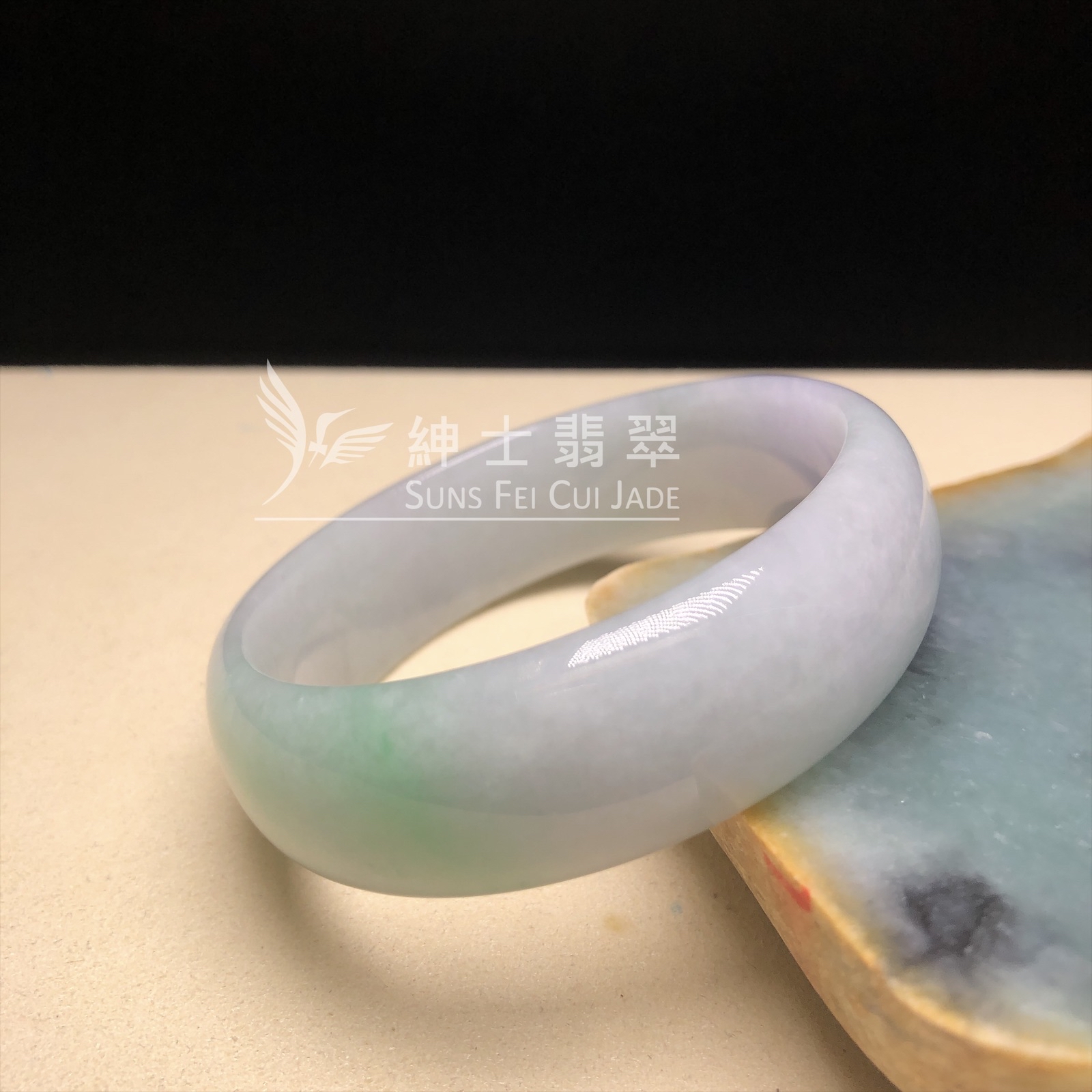 木那粉紫春彩貴妃鐲58mm  YM00278