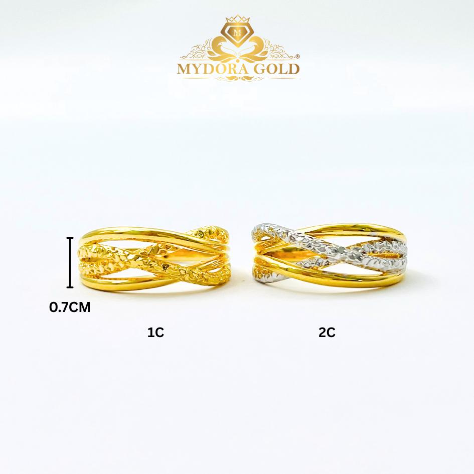 MYDORA EMAS 916 Cincin Grace Crossline (5G) l EMAS 916/22K
