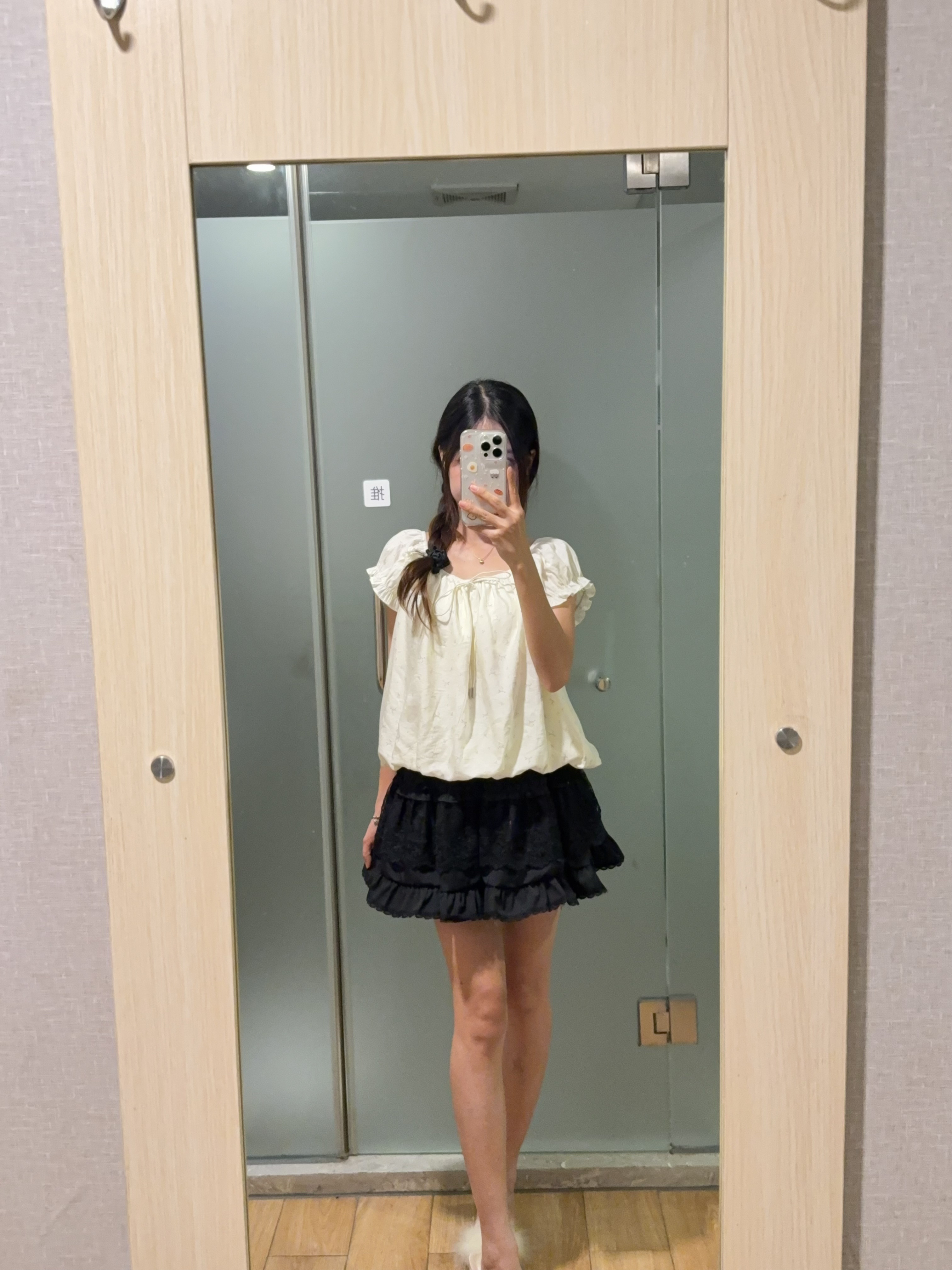 甜美小清新花苞下摆上衣R3004