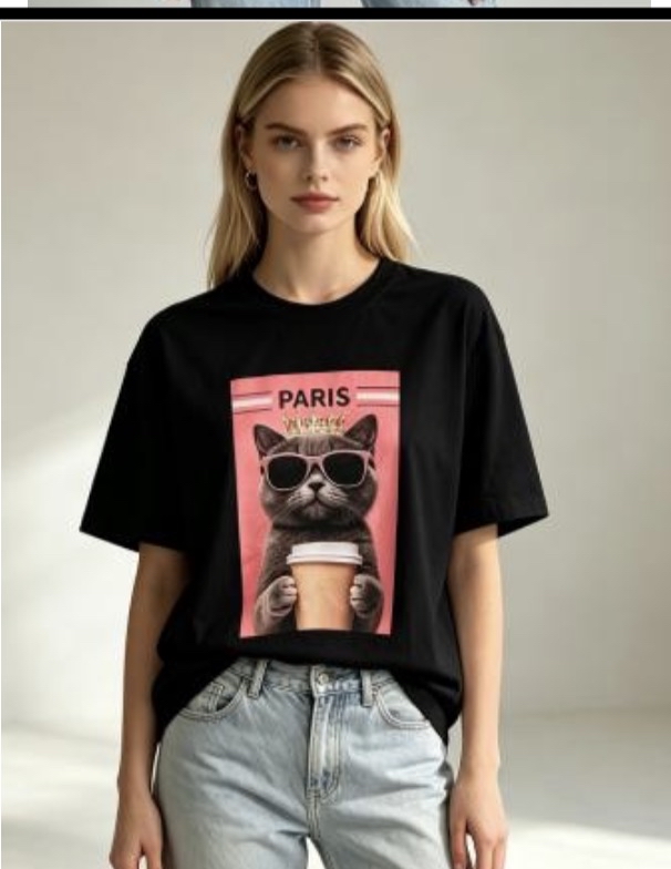 [訂購］M058 Sunglass Royal Cat Graphic Tee
