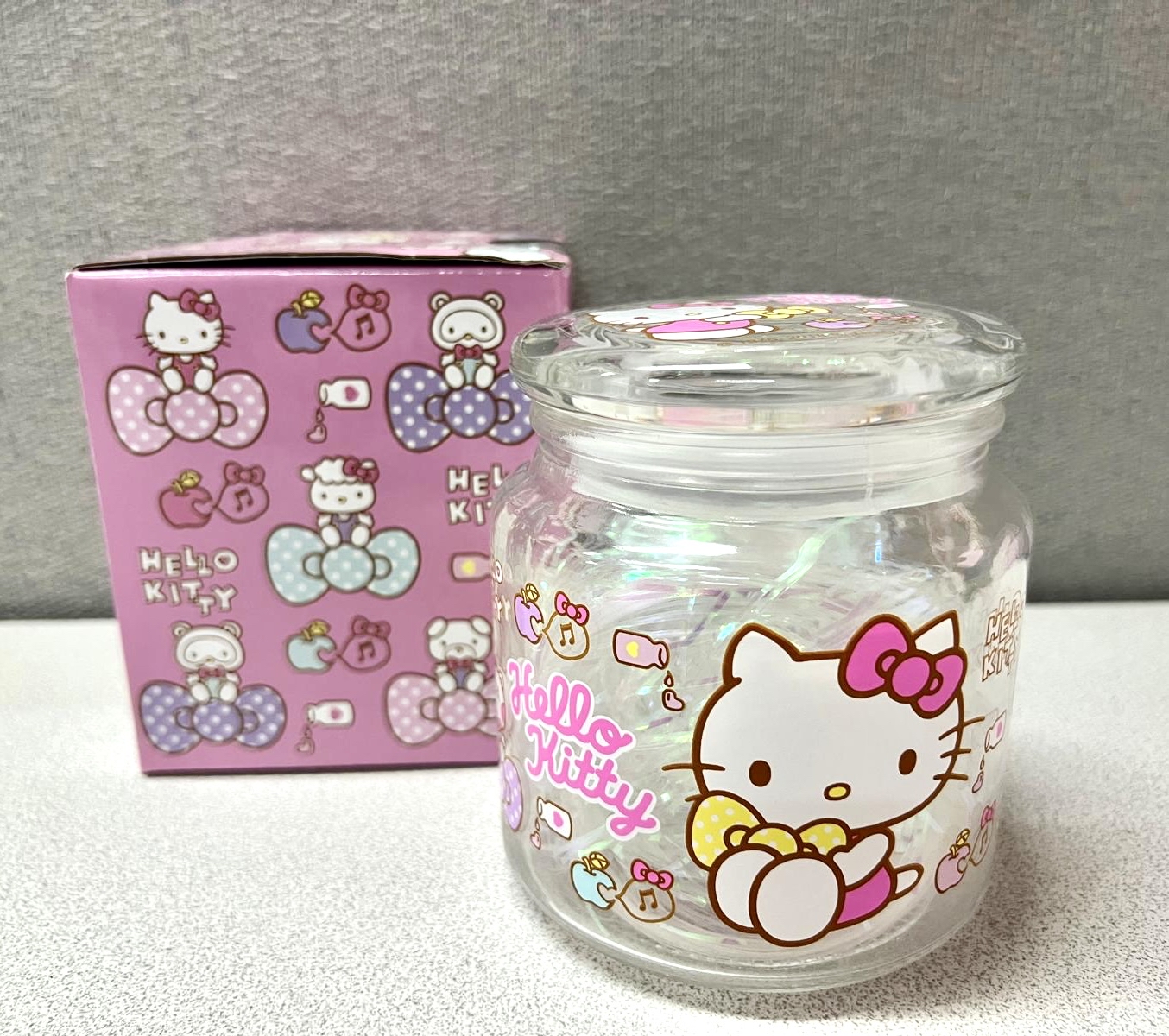 🌈 Hello Kitty 密實蓋玻璃樽