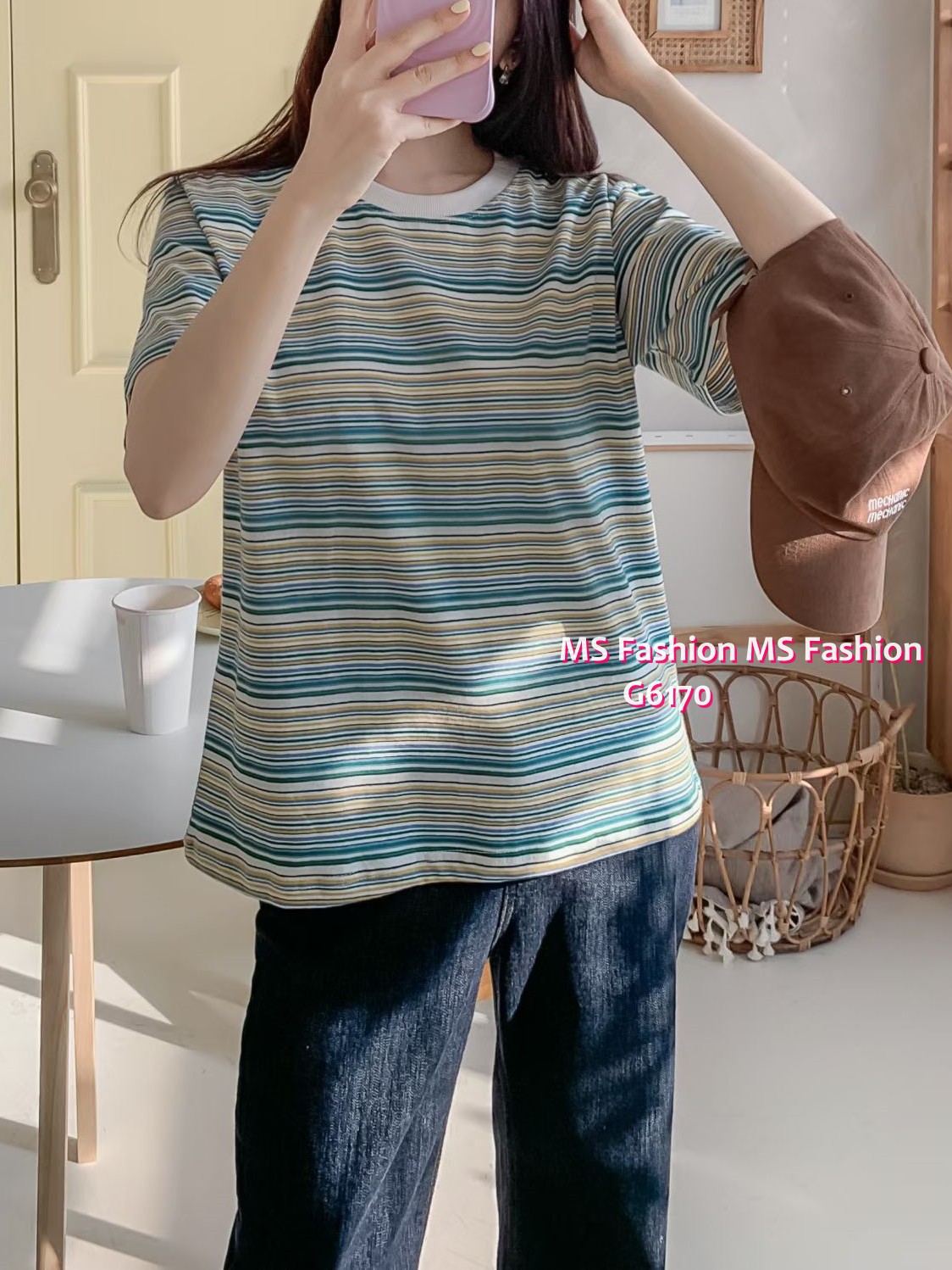 G6170 韓國🇰🇷靚色橫間top