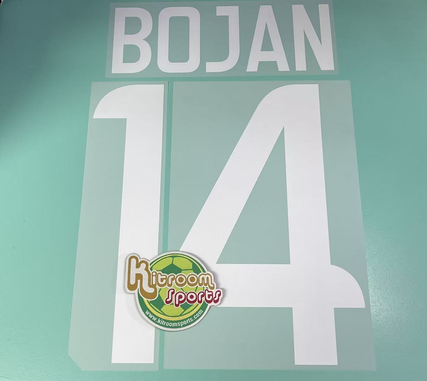 2011-12 Roma Home Nameset #14 BOJAN