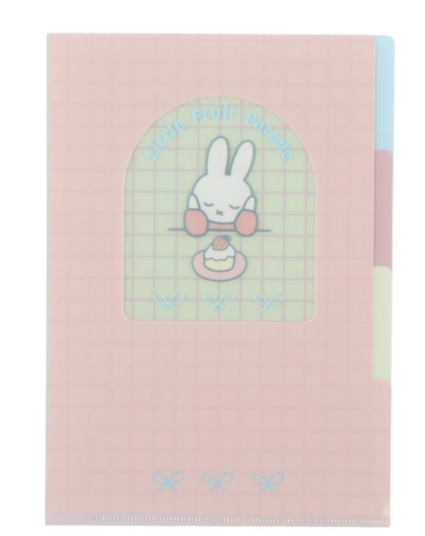 🐰Pre Order  - miffy 聯乘限定 Little Fruit Parade A5 Folder  ( 📦 大約 5月中到貨, 若遇到缺貨或其它因素貨期會延遲 ）