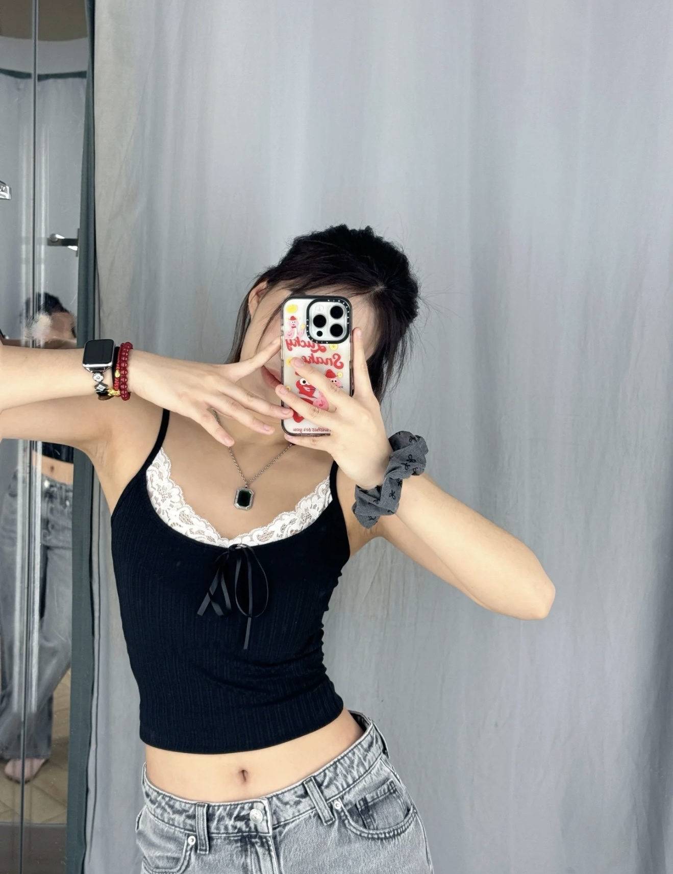 TP426甜美蕾丝吊带