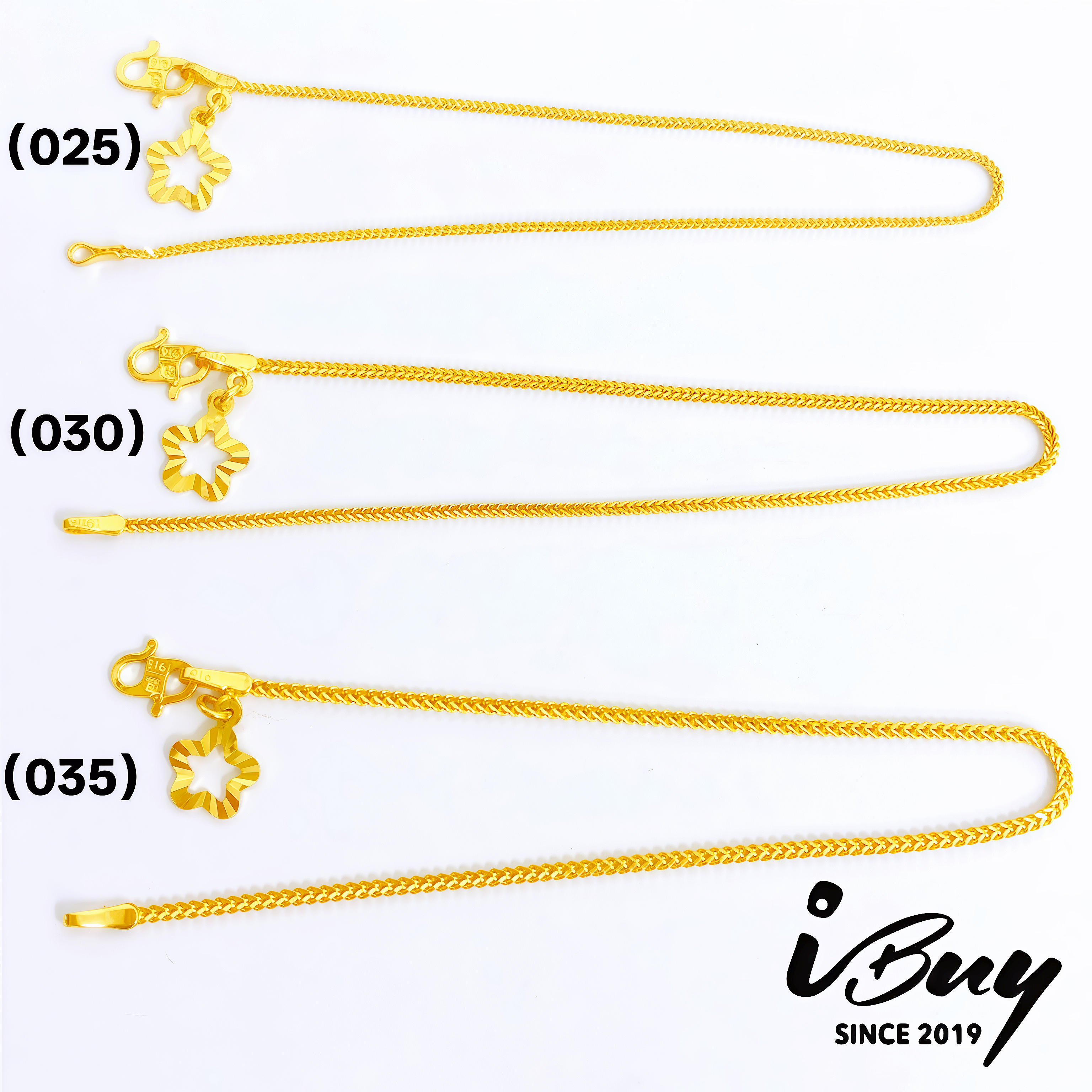 916 GOLD QUARTET HERRINGBONE BRACELET 916 金 四方人字手链