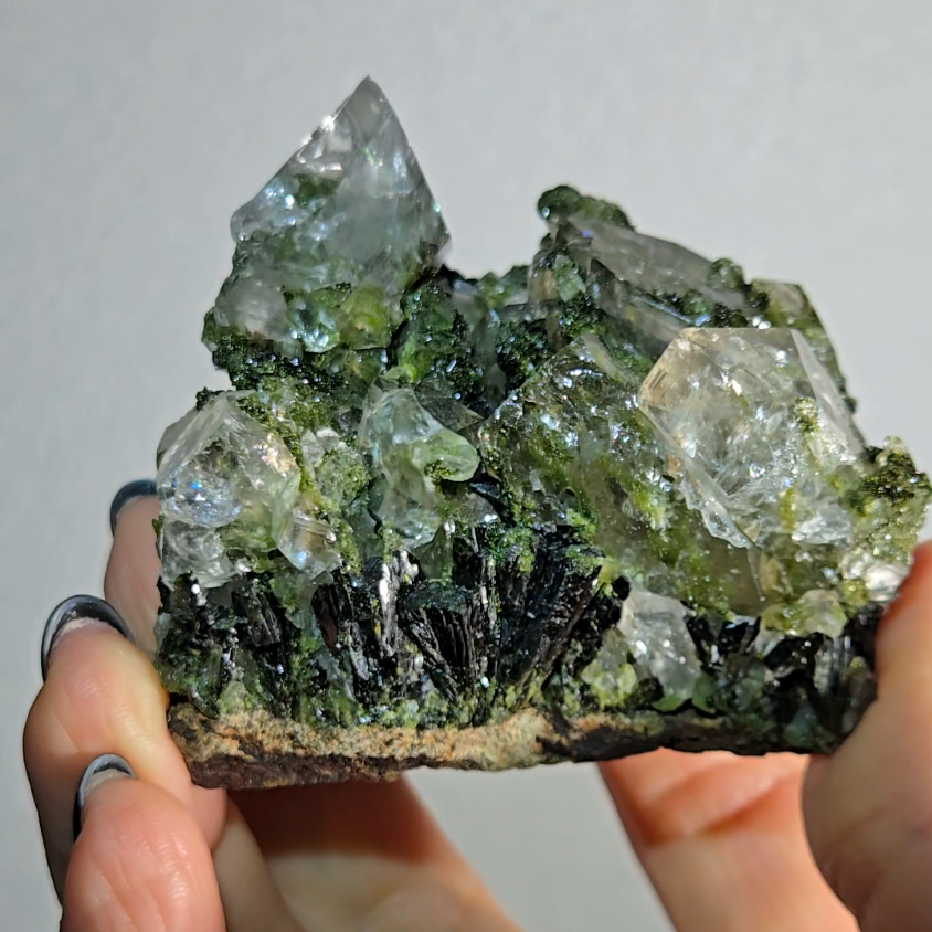 Epidote and quartz specimen from Turkey - ED1