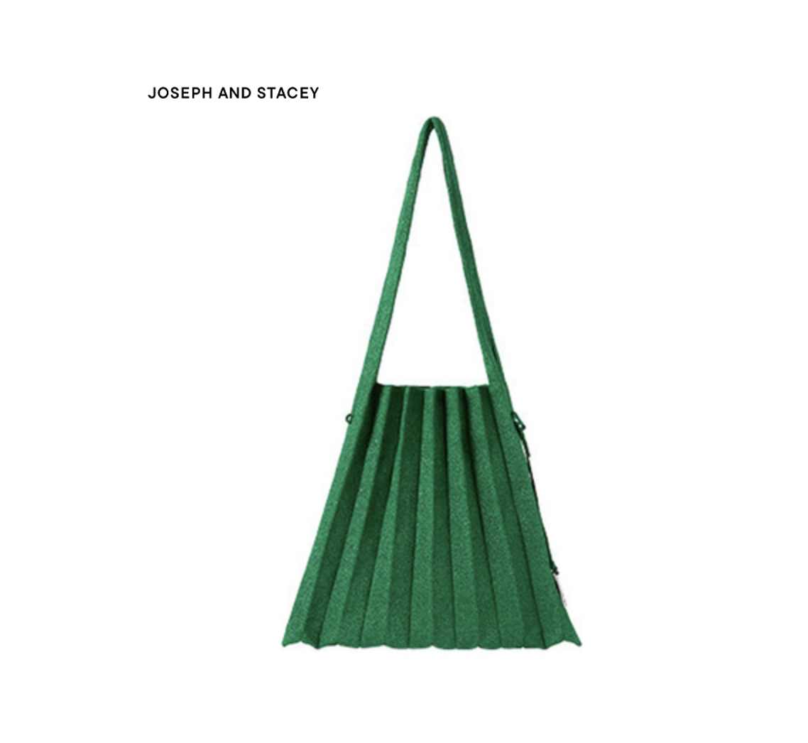 JOSEPH & STACEY Lucky Pleats Knit M Starry (Black, Cool Lime, Dusty Blue, Fog Blue, Gold, Hazelnut, Lush Green, Mid Night Ocean, Plum Jam, Rose Gold)