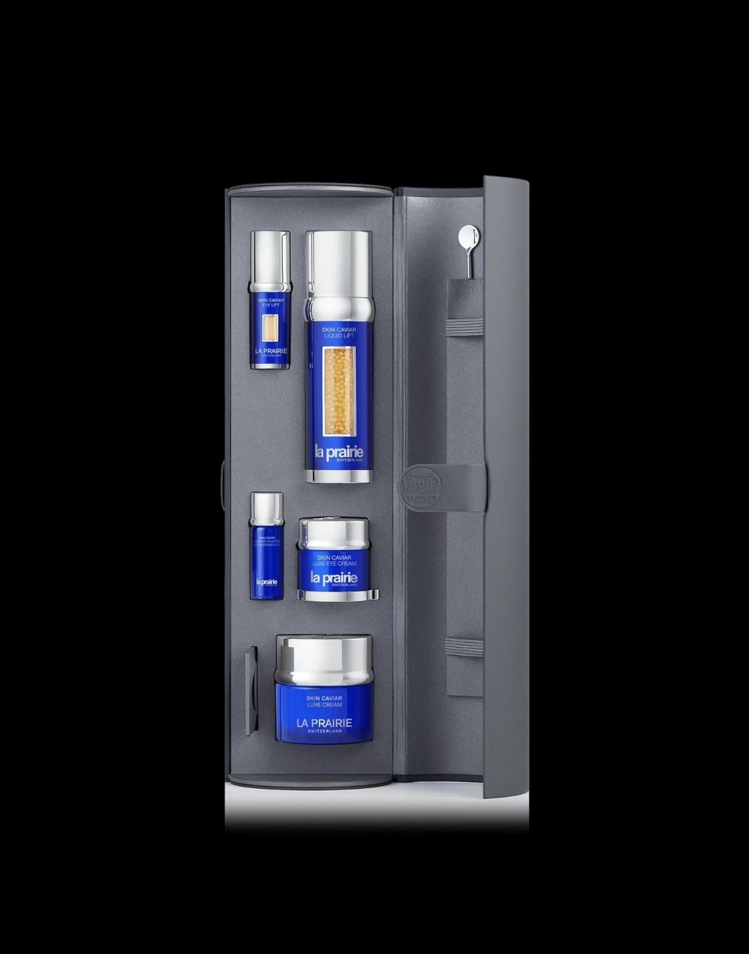 La Prairie 魚子精華圓筒五件套 ｜全球免稅正品・瑞士殿堂級魚子緊緻奢華護膚禮盒！