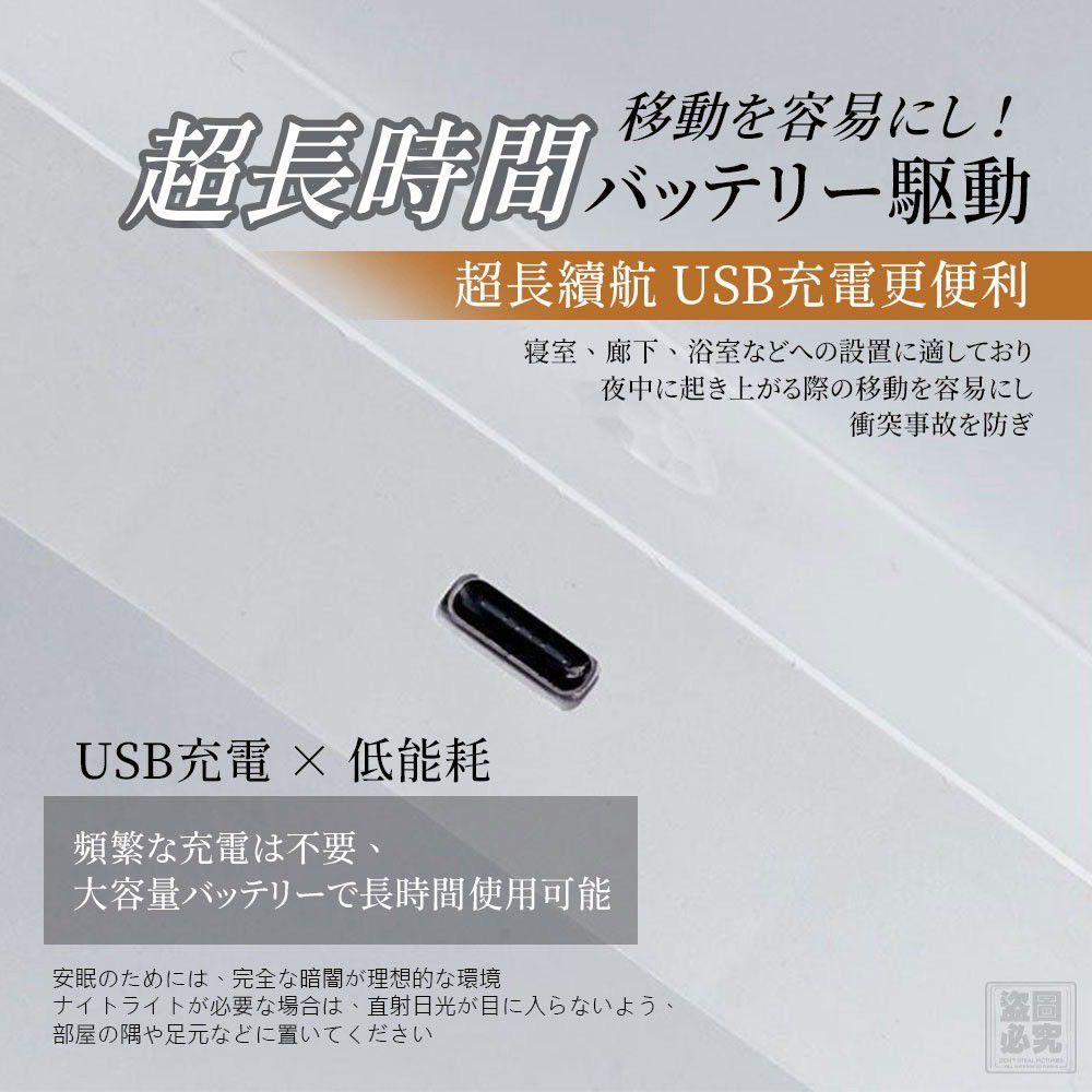 $50套.2套起$40套.三井源-LED智能感應人走燈（1套2個）