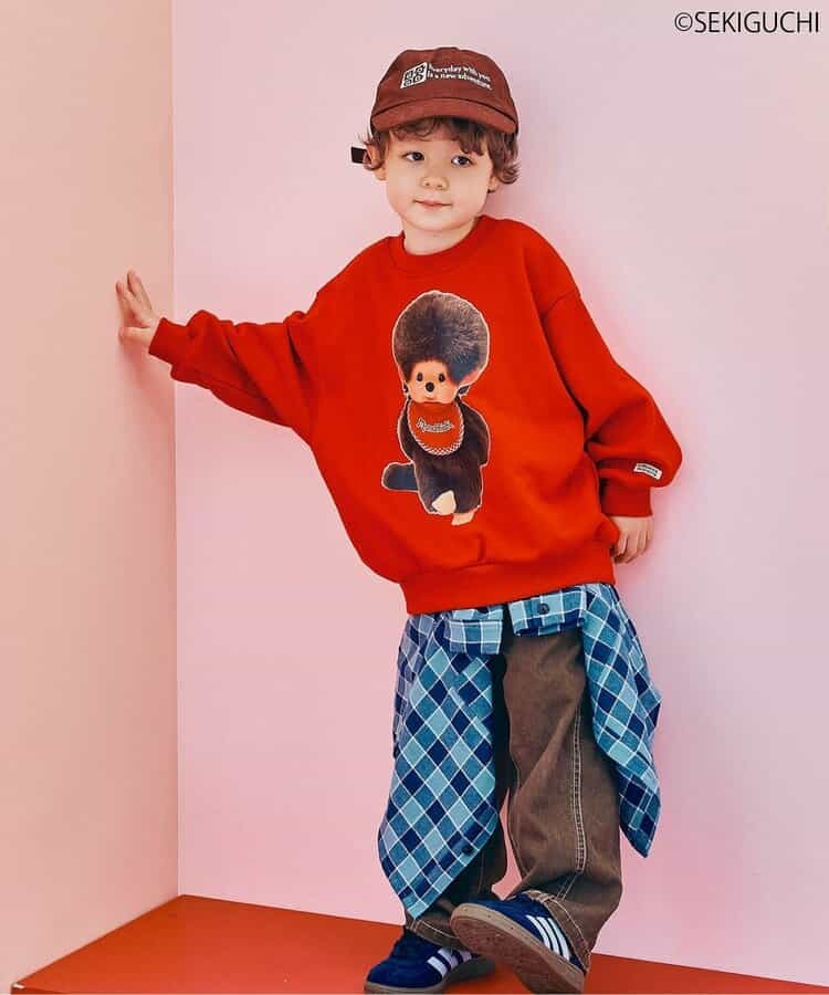 Monchhichi 蒙奇奇親子Hoodies 日本兒童 80-140cm 
