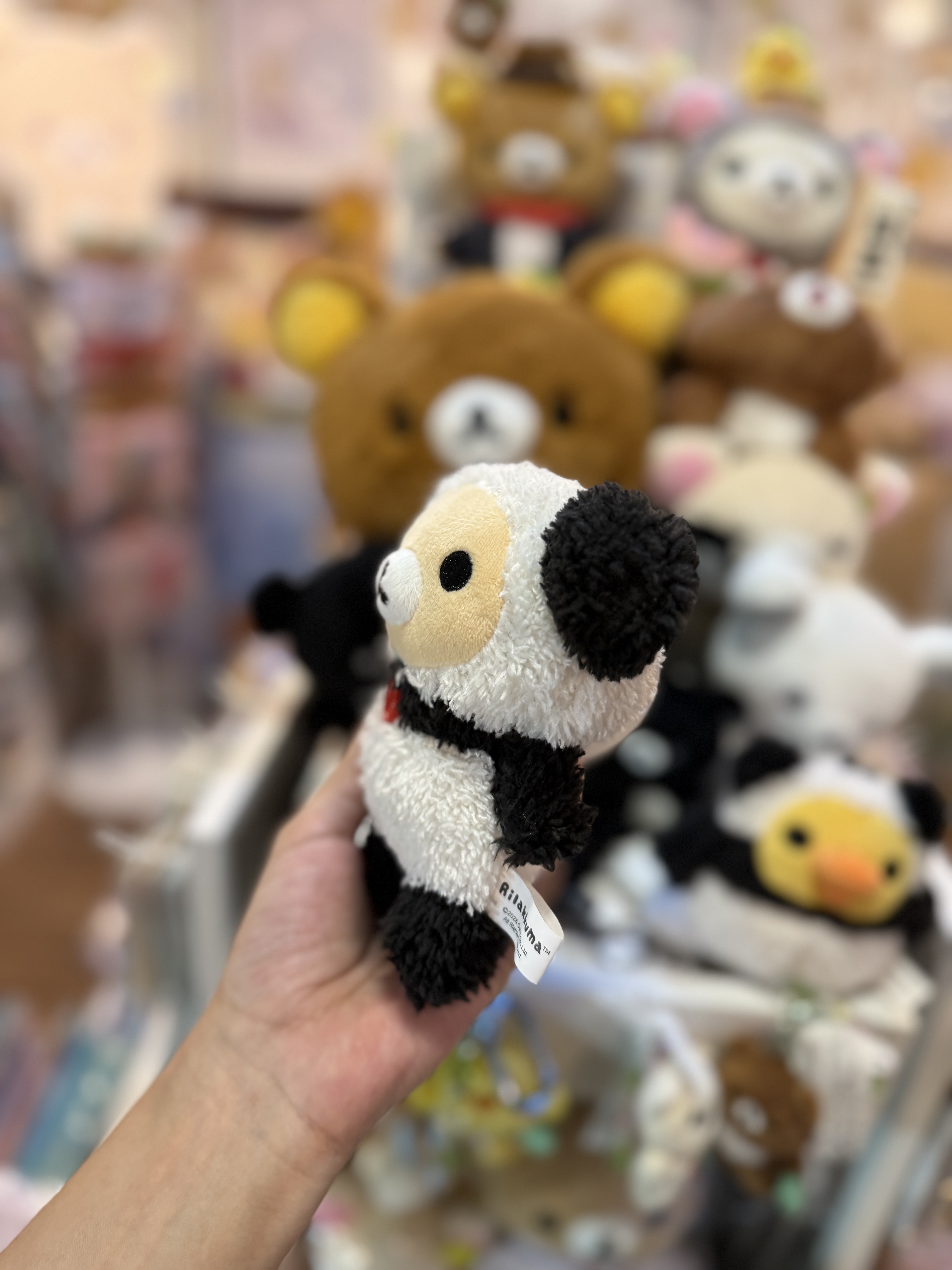 《現貨》全新日本限定Rilakkuma 熊貓造型公仔型小物袋