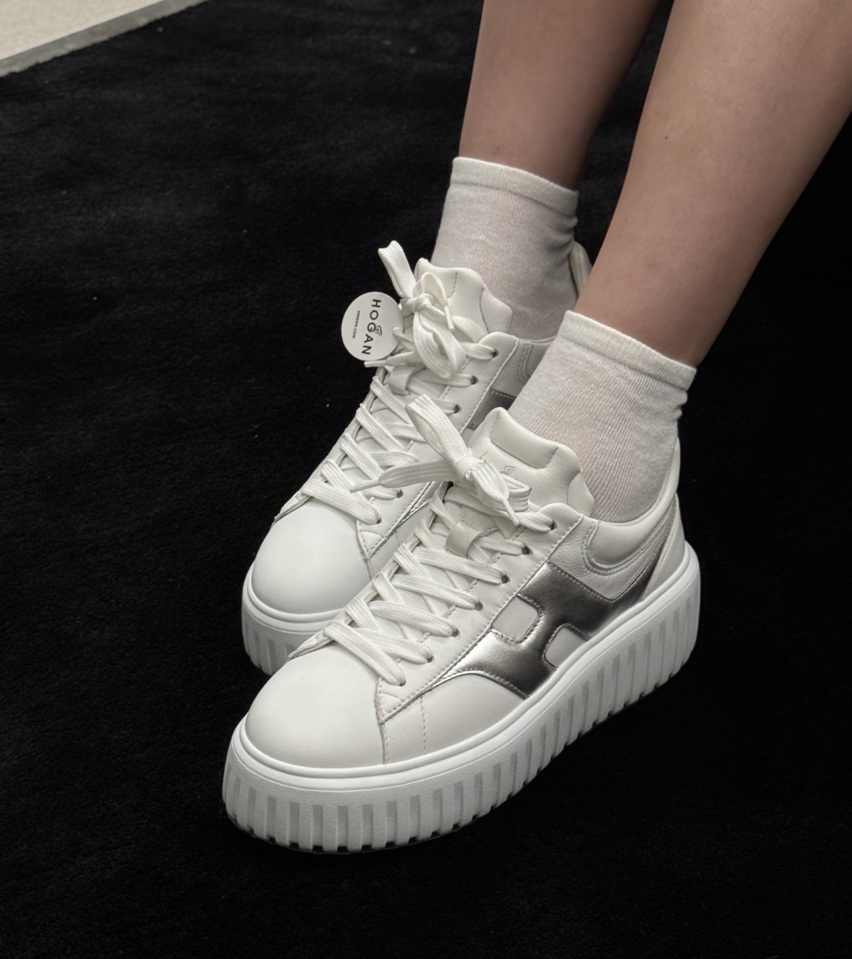 熱賣款  限時優惠✨訂貨🍒Hogan 5.8cm 厚底sneaker WhatsApp check size  