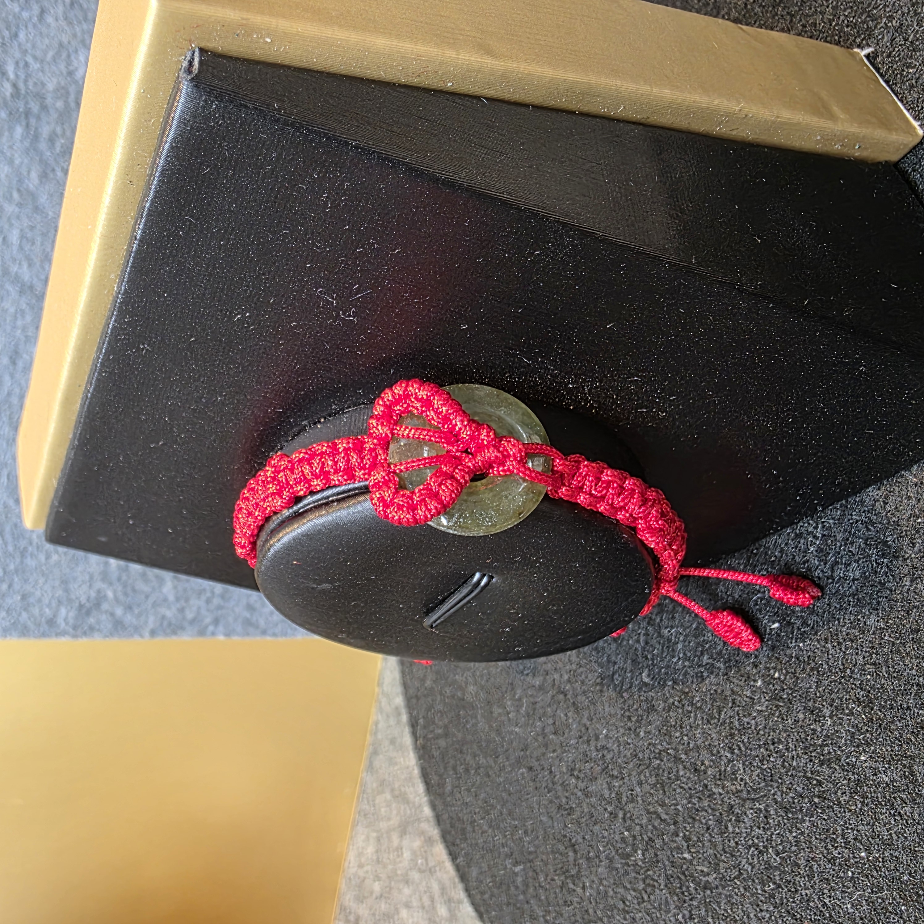 瑪瑙平安扣織繩手鏈