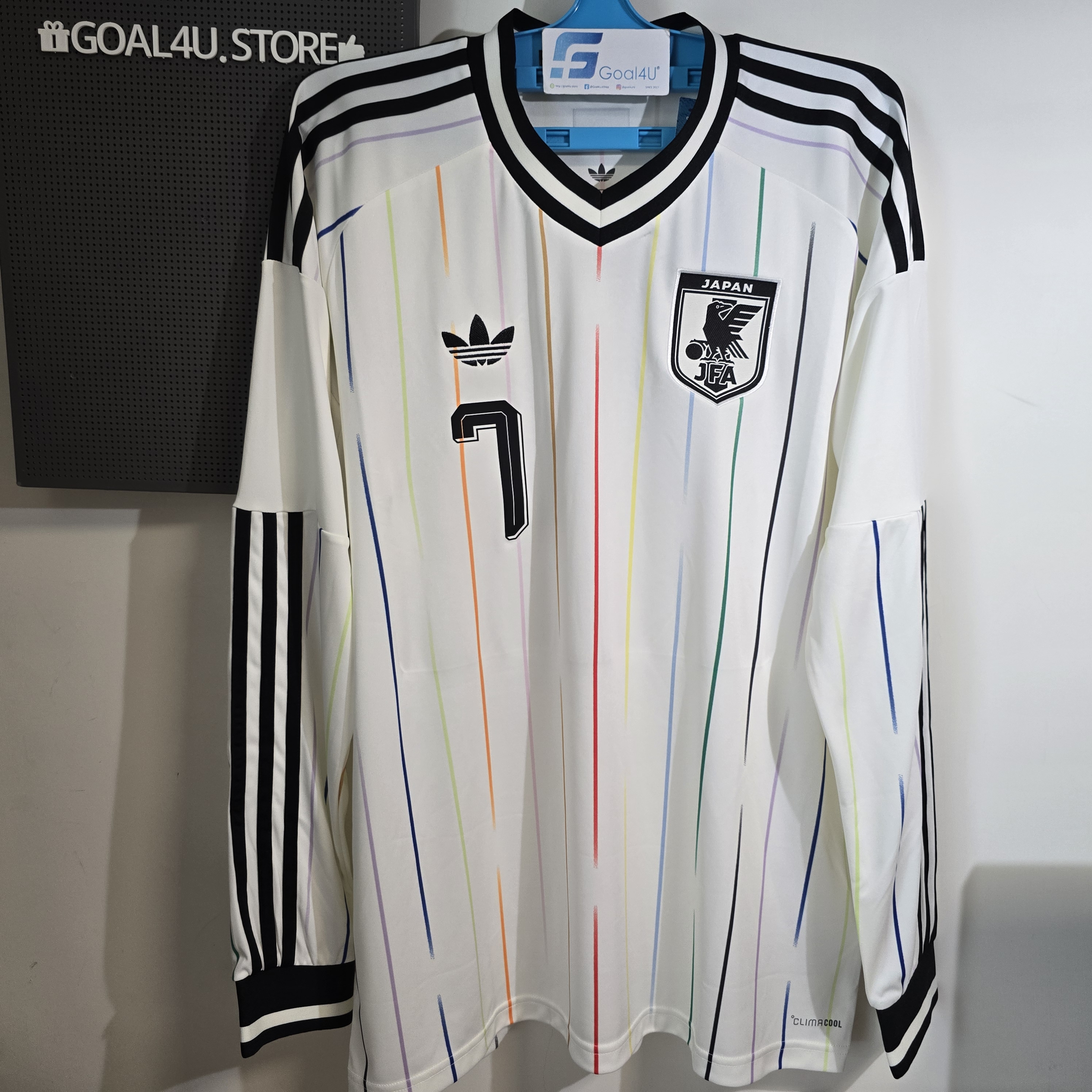 Adidas Japan 日本國家隊 2026-27 作客長袖球迷版球衣 (可加印字及臂章) JZ9697