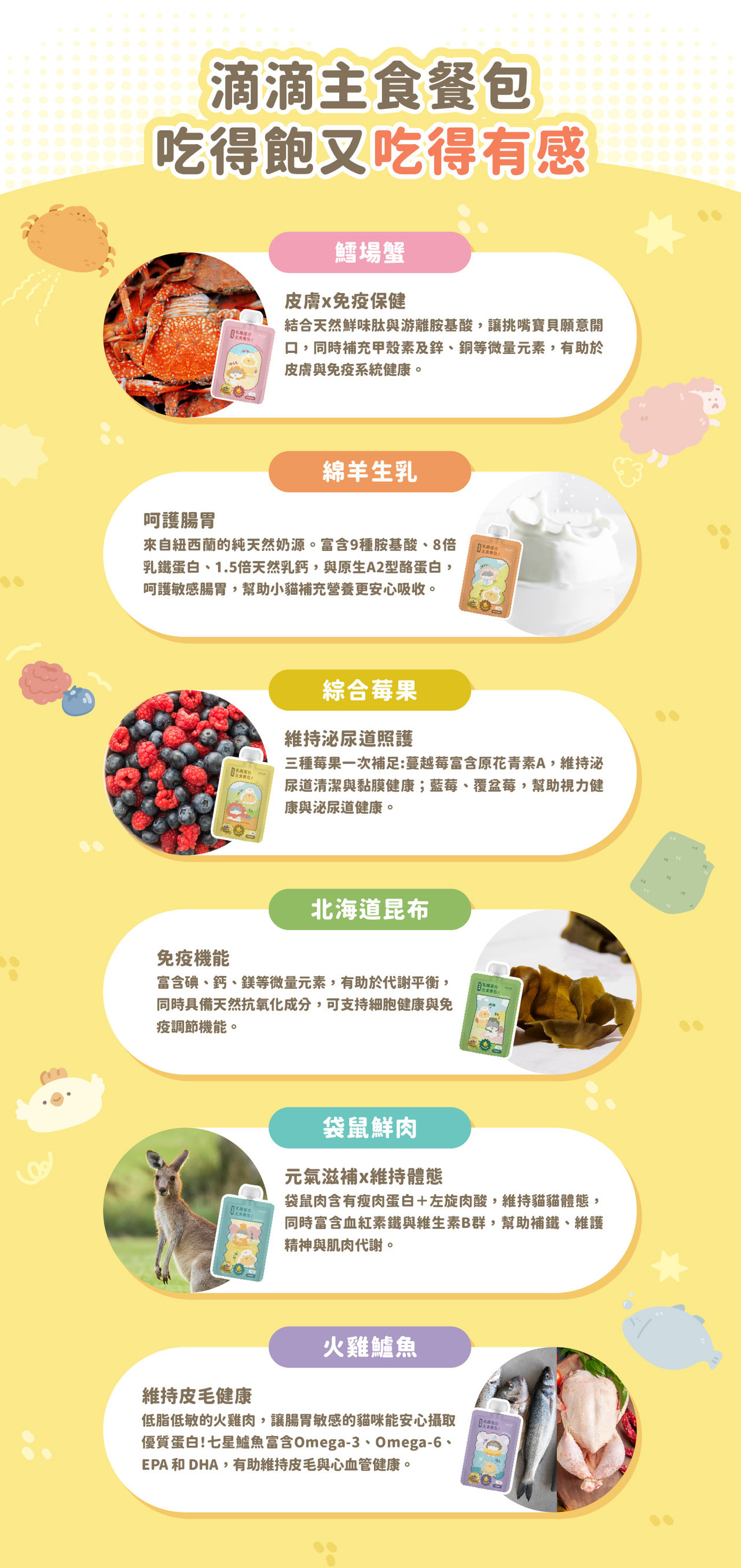 貓有話說｜鮮滴精乳鐵主食餐包｜滴滴主食餐包｜65g