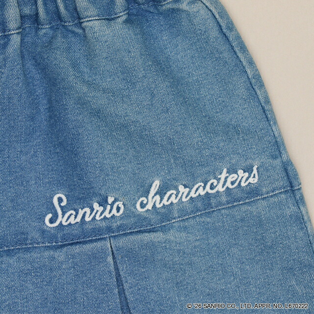 🆕【⭐訂購⭐】 🇯🇵日本直送 🌀#Sanrio 刺繡牛仔百褶裙 (附內襯短褲)［2款選］🌀[ELIA-0108][261015]