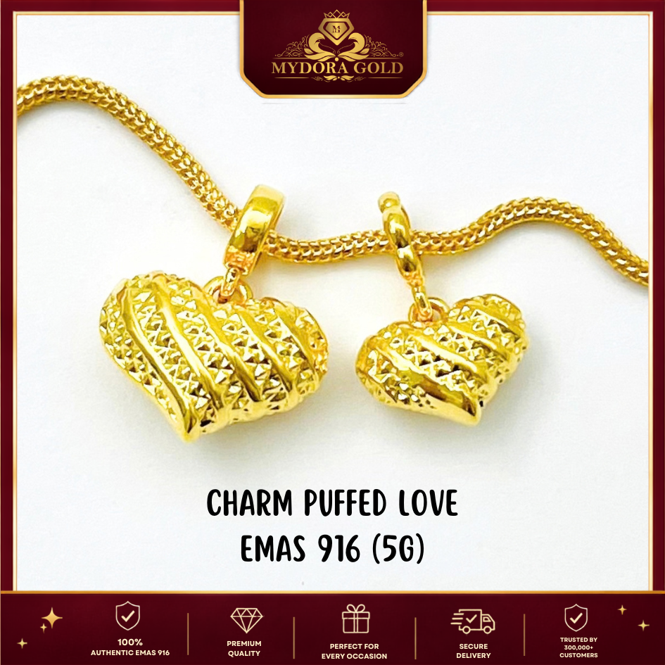 MYDORA Charm Puffed Love (5G) l EMAS 916/22K