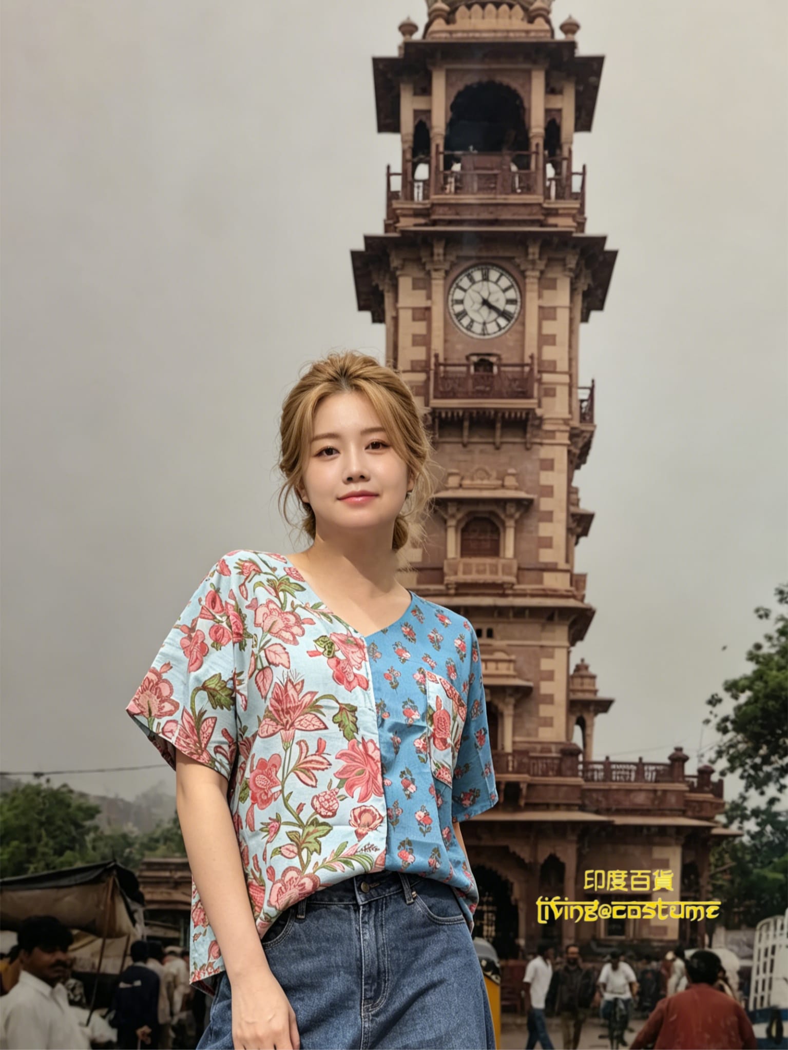 泰國純棉印花上衣