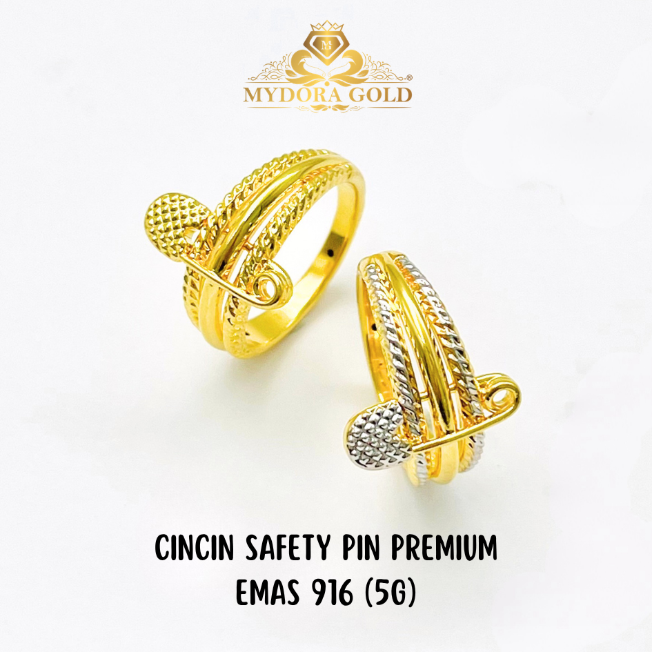 MYDORA Cincin Safety Pin Premium (5G) l EMAS 916/22K