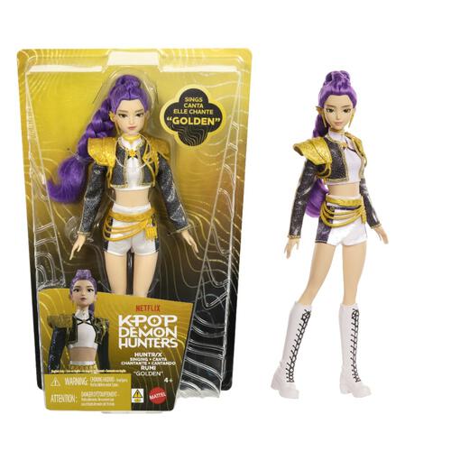 KPop Demon Hunters 獵魔女團 Rumi 唱歌時尚娃娃｜Golden 音樂互動公仔｜Mattel 香港現貨