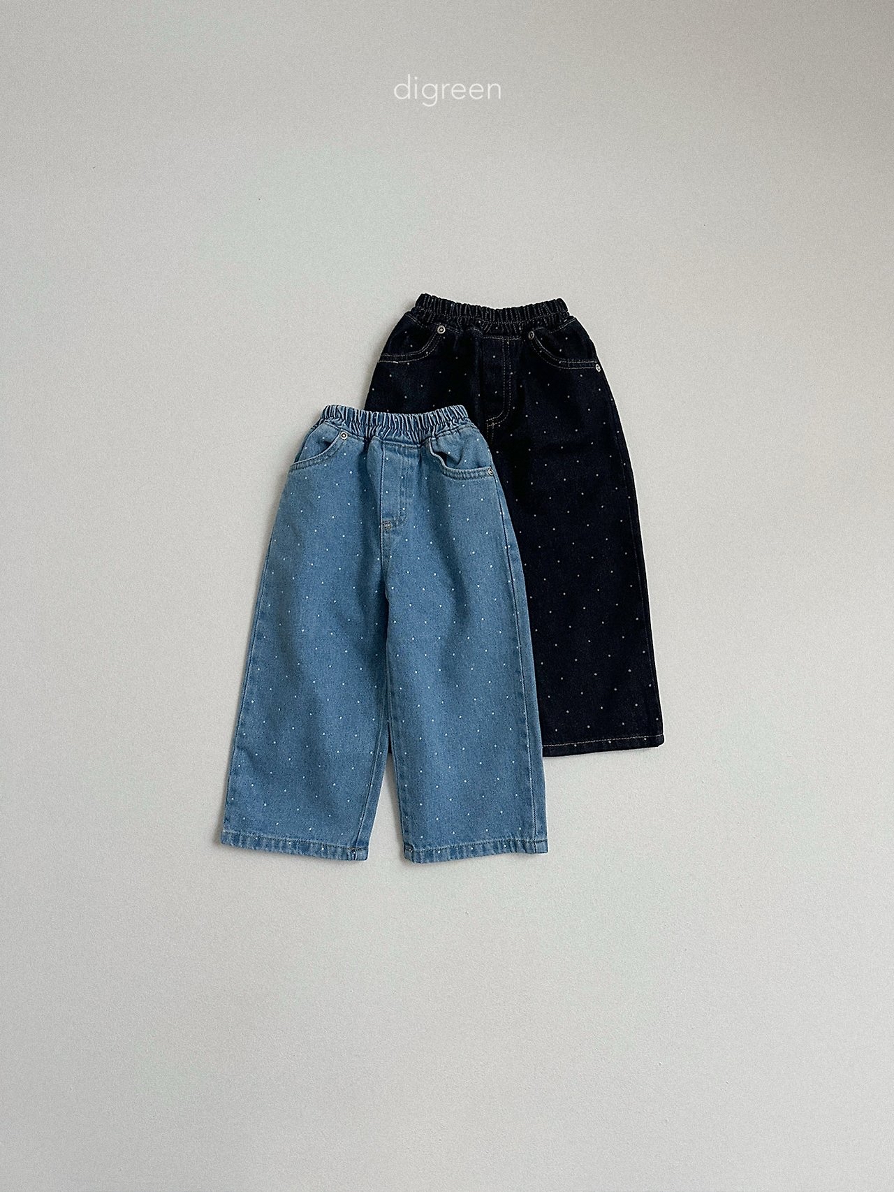 Digreen | dot denimt pants 