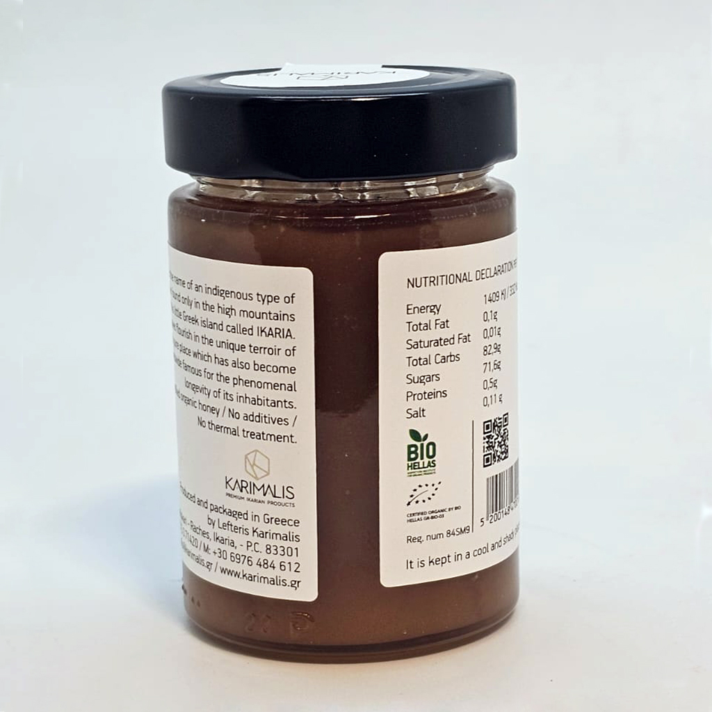 ORGANIC HEATHER HONEY “ANAMA” from Ikaria, the Greek longevity island, 250 gr.