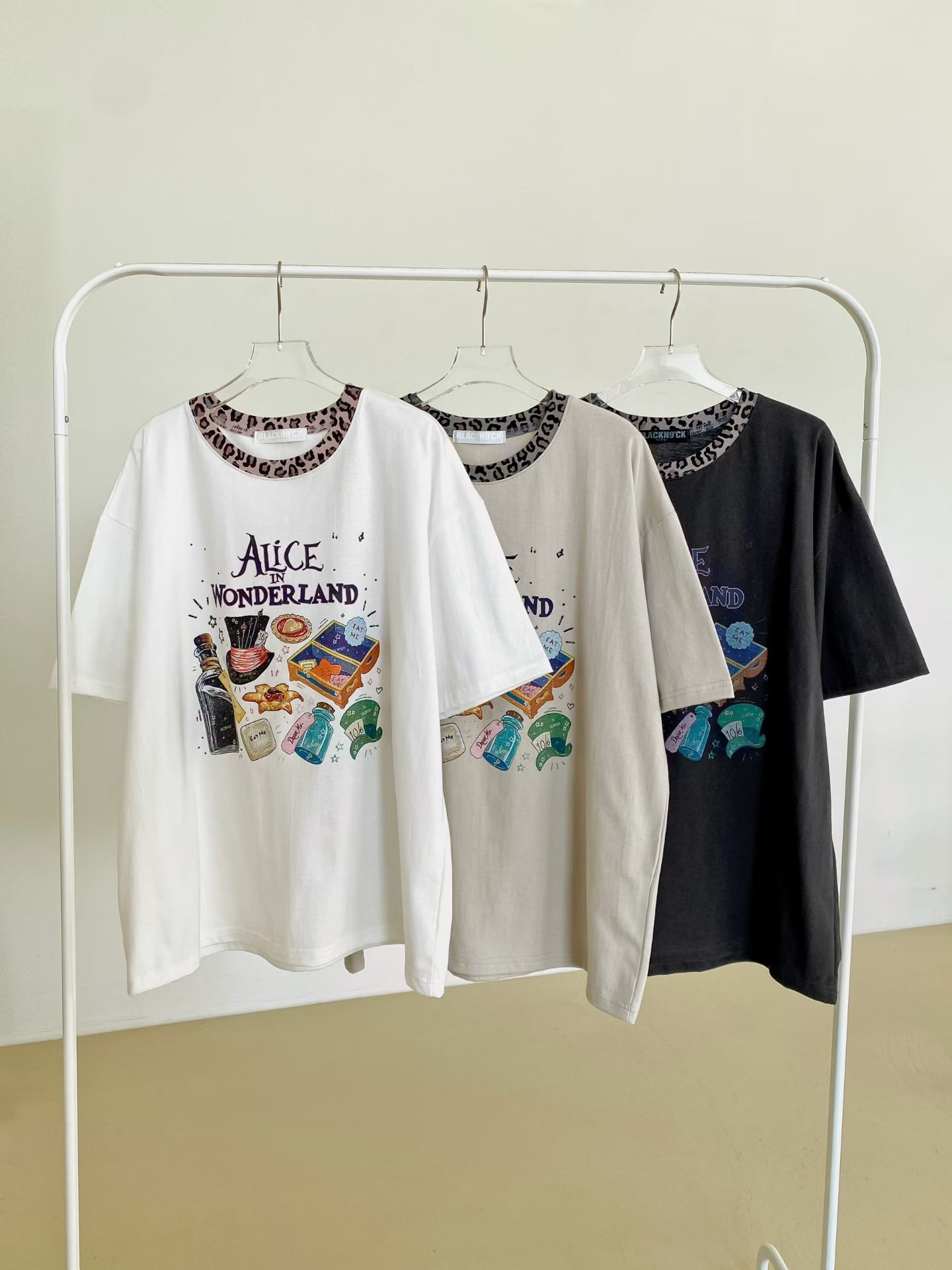 NB22 豹紋領 Tee
