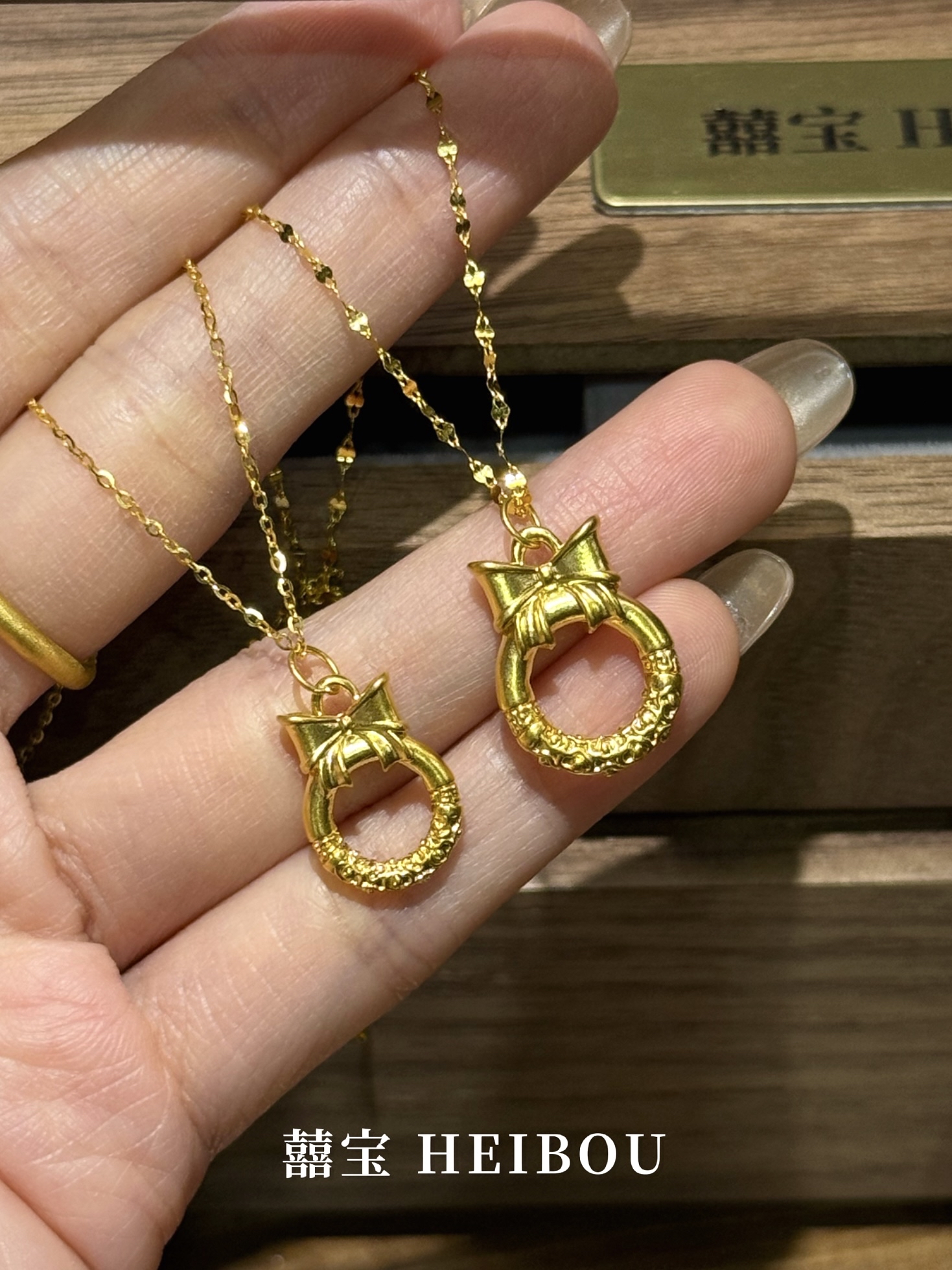 【无氢款】蝴蝶结平安扣-吊坠