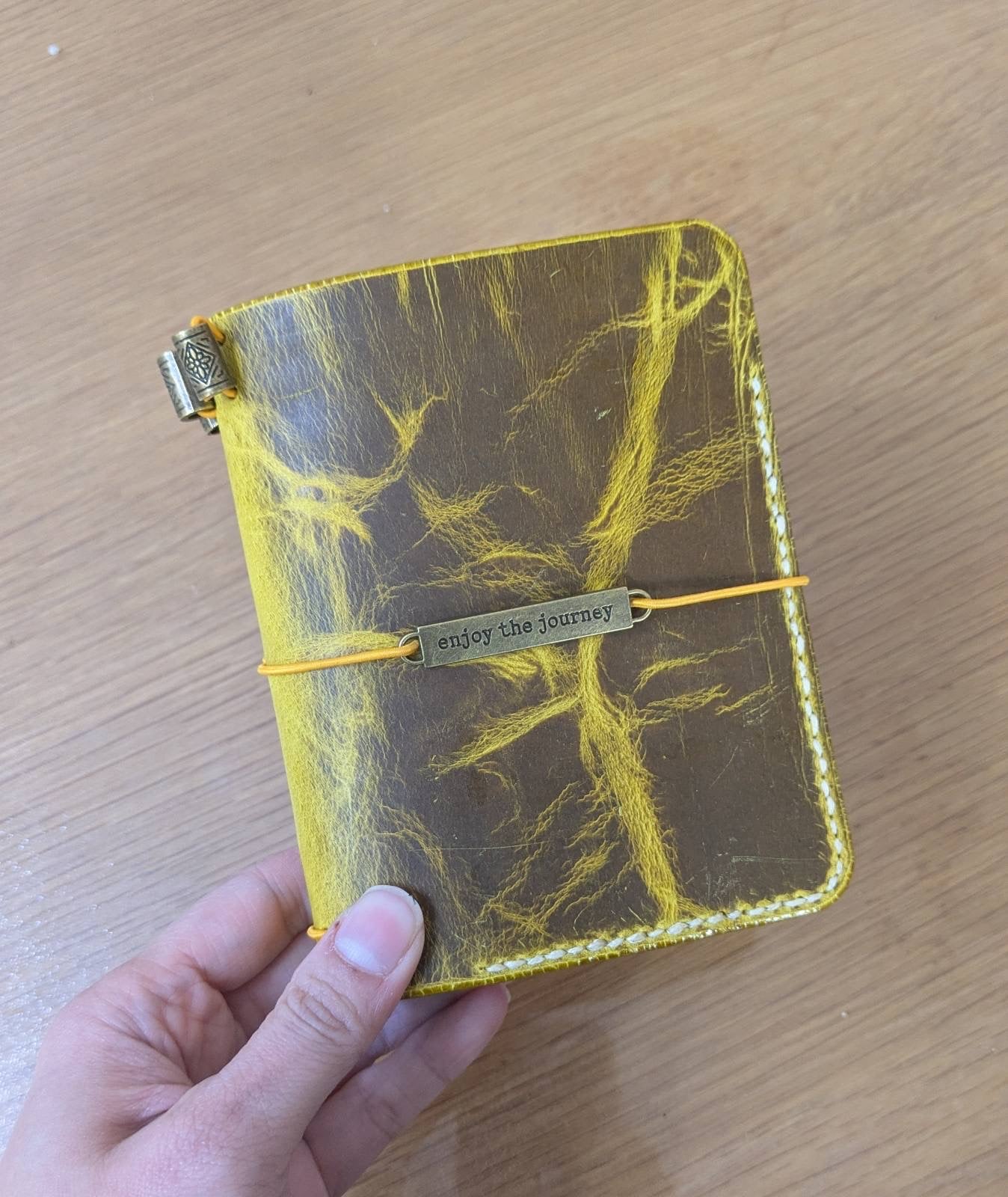 The Traveler’s Duo-Tone Hand-stitched Journal 