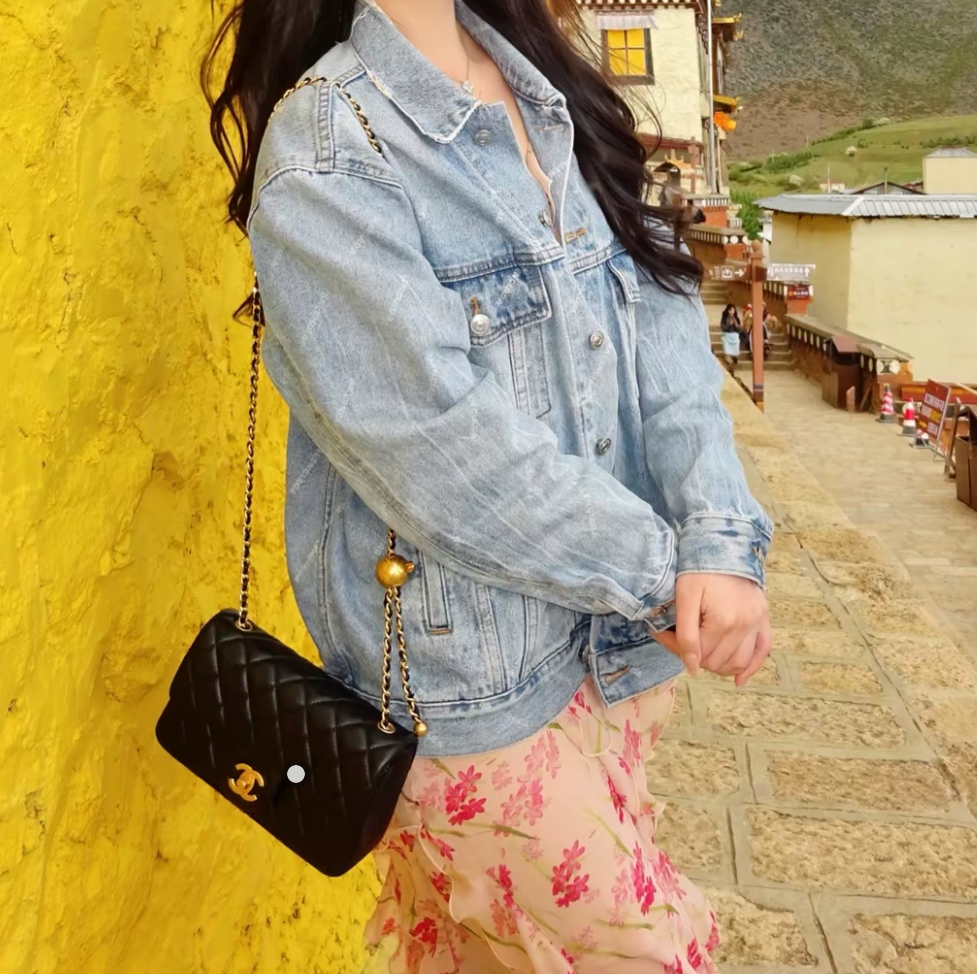 Full set閒置新熱賣🖤Chanel灰色大Mini