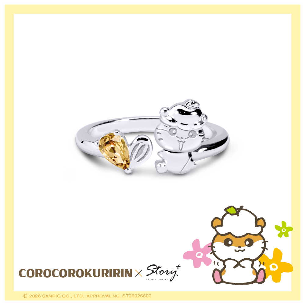 📦訂購 台灣限定 STORY 故事銀飾 X 三麗鷗 Sanrio Coro Coro Kuririn 經典系列 CK鼠 可樂鈴晶鑽純銀戒指